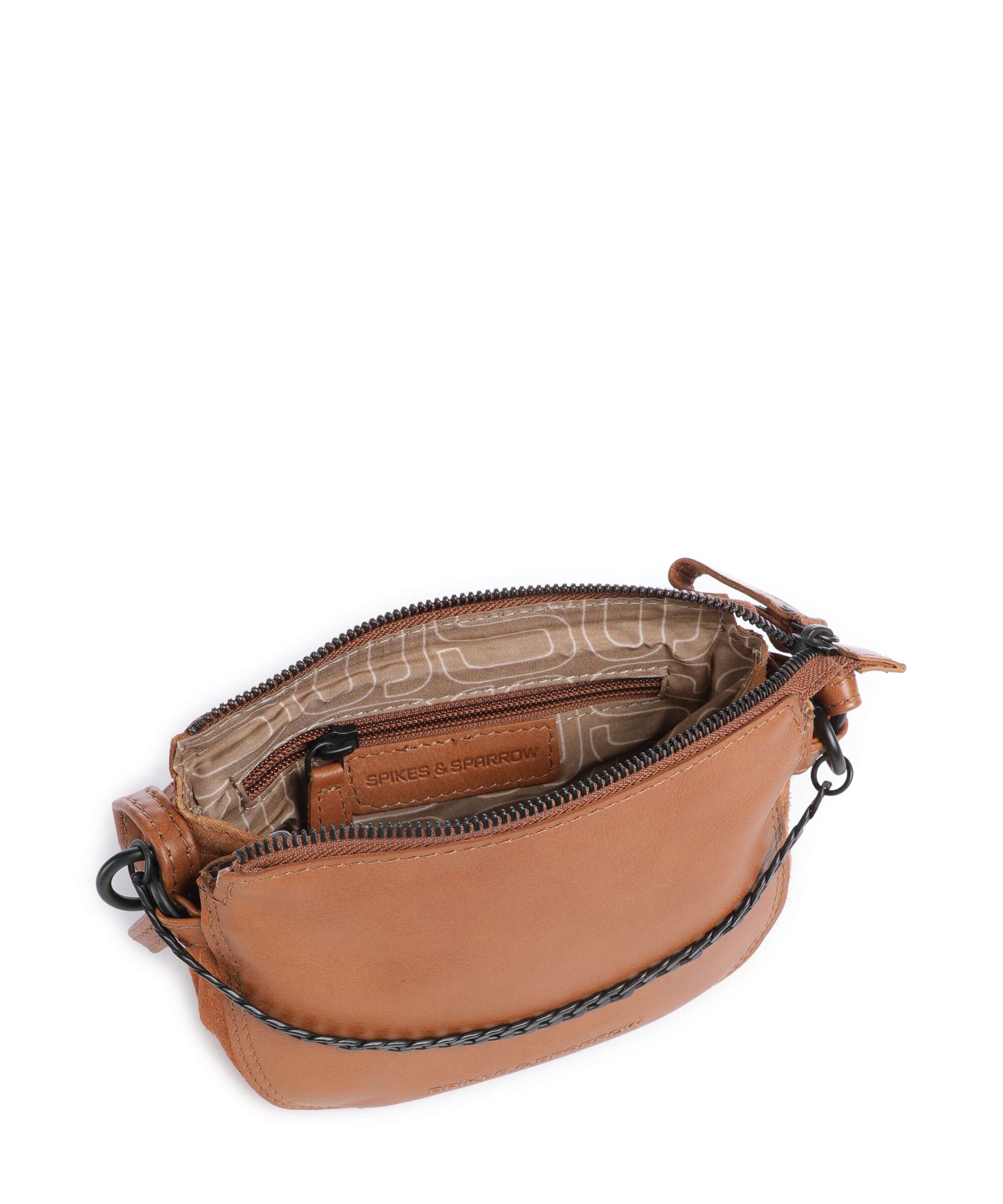 Spikes & Sparrow Suede Mix Delaine Sac bandoulière brandy - Image 5