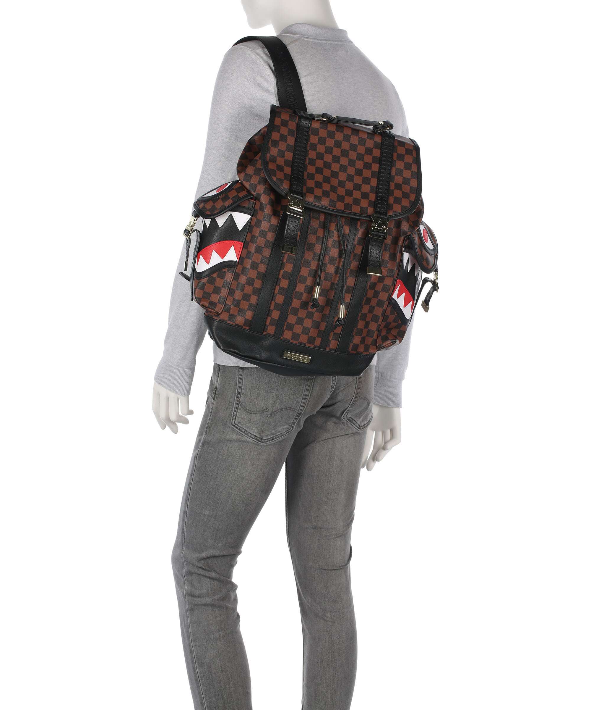Sprayground Sawtooth Sharks in Paris Monte Carlo Sac à dos brown - Image 3