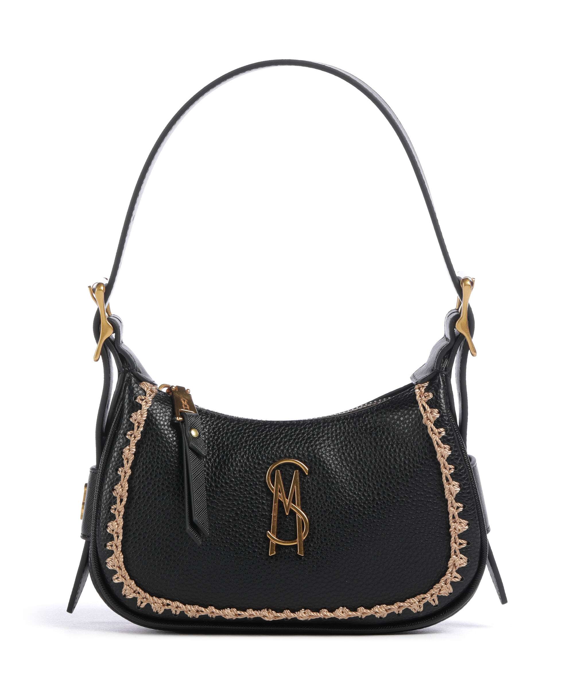 Steve Madden BELIA Sac porté épaule black/gold