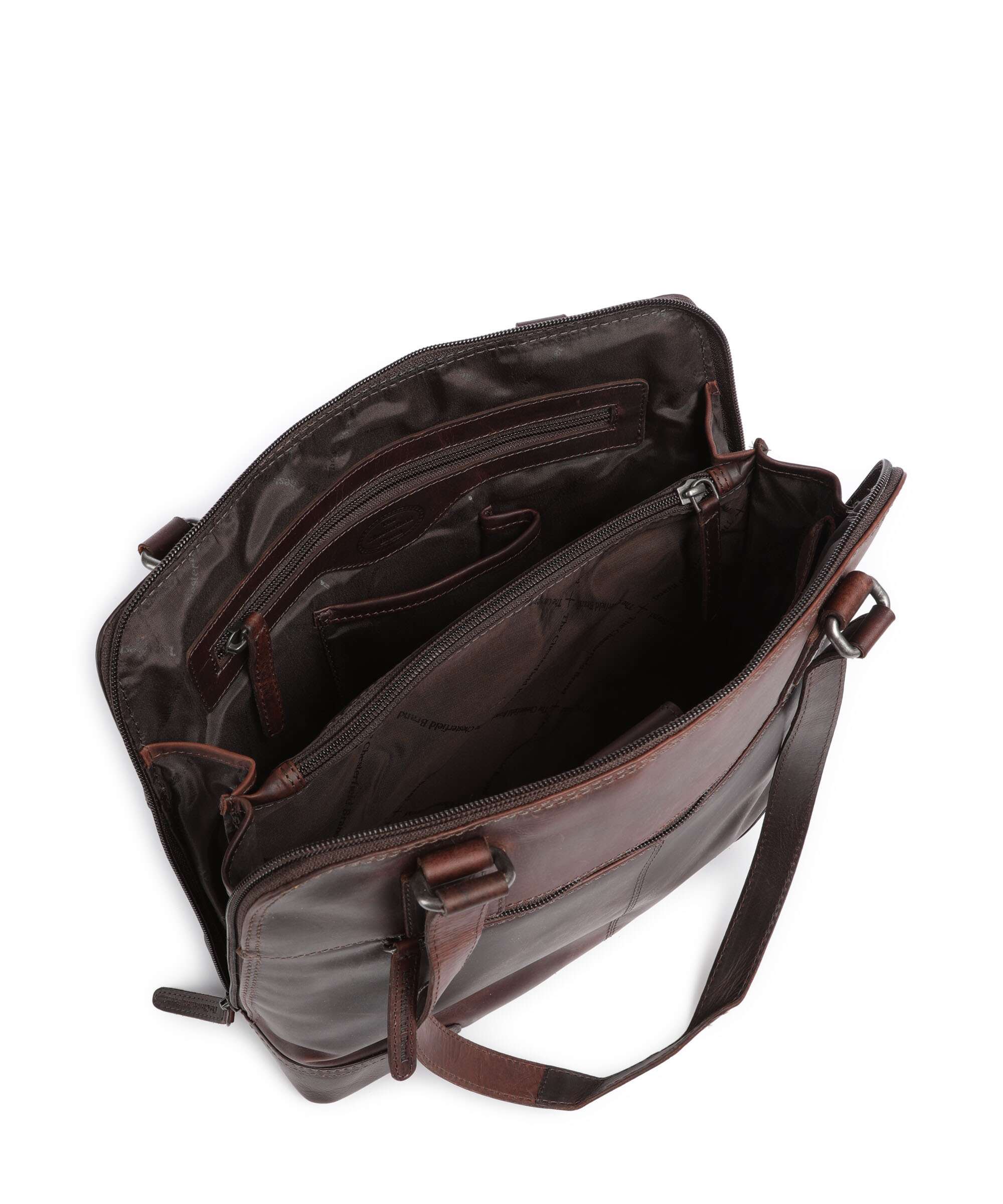 The Chesterfield Brand Cow Wax Pull Up Belgrado Sac porté épaule brown - Image 6