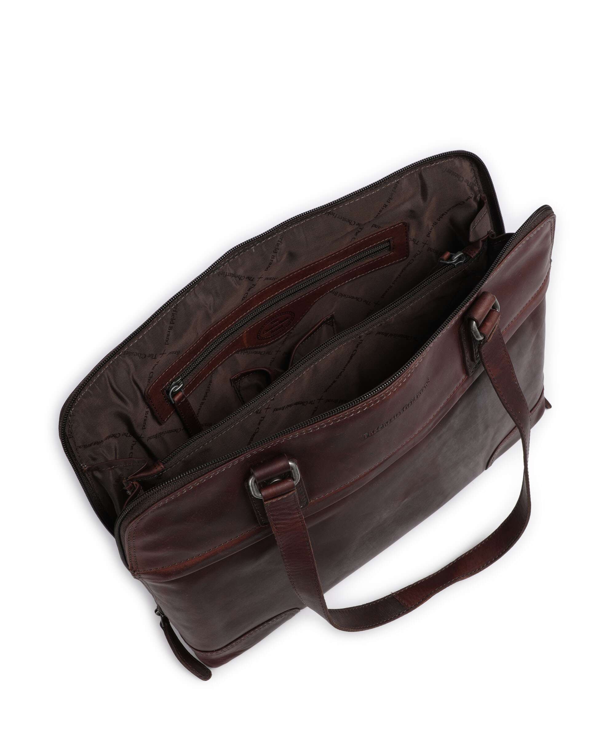 The Chesterfield Brand Cow Wax Pull Up Branson Sac porté épaule brown - Image 6