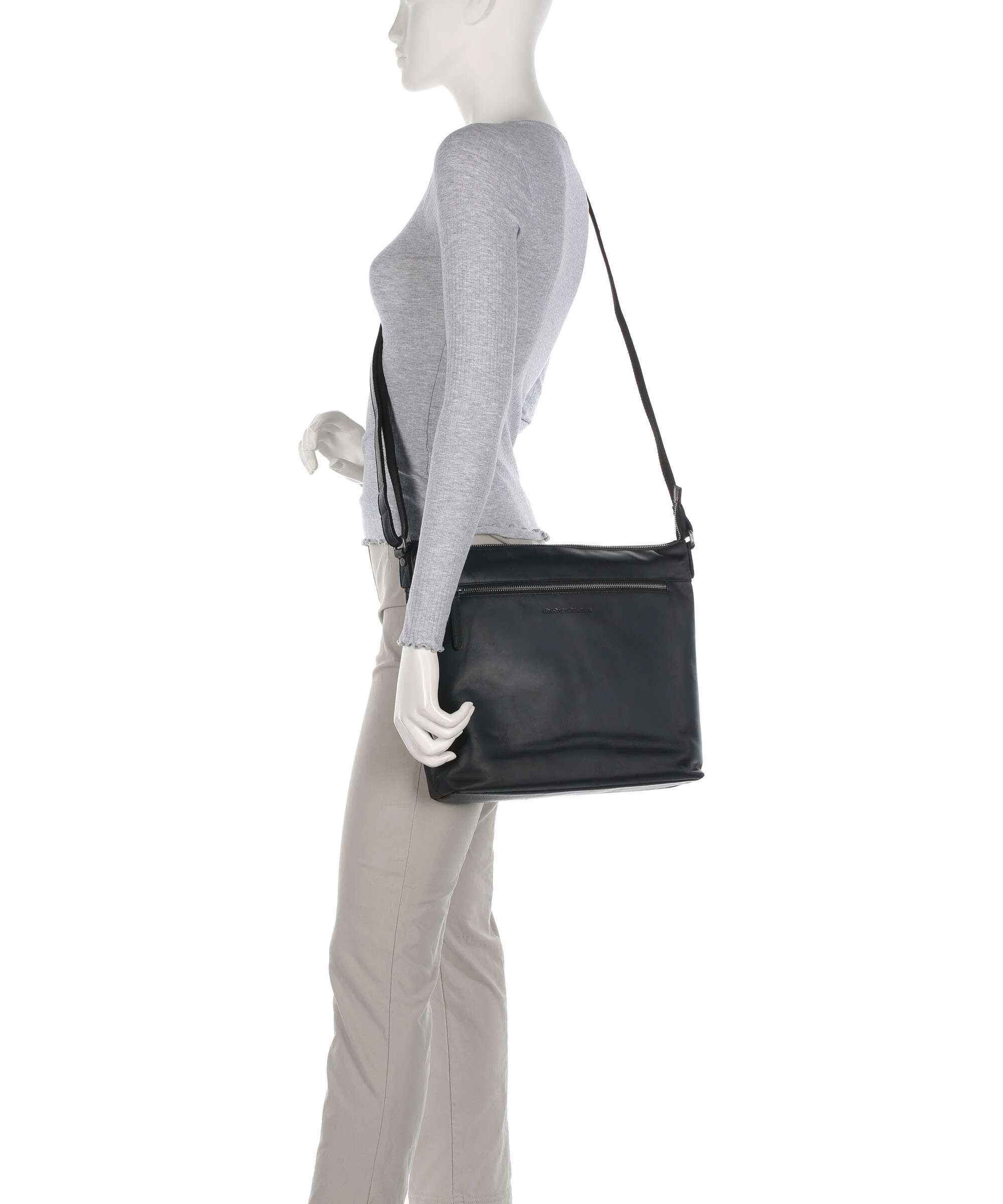 The Chesterfield Brand Cow Wax Pull Up Cartagena Sac bandoulière black - Image 3