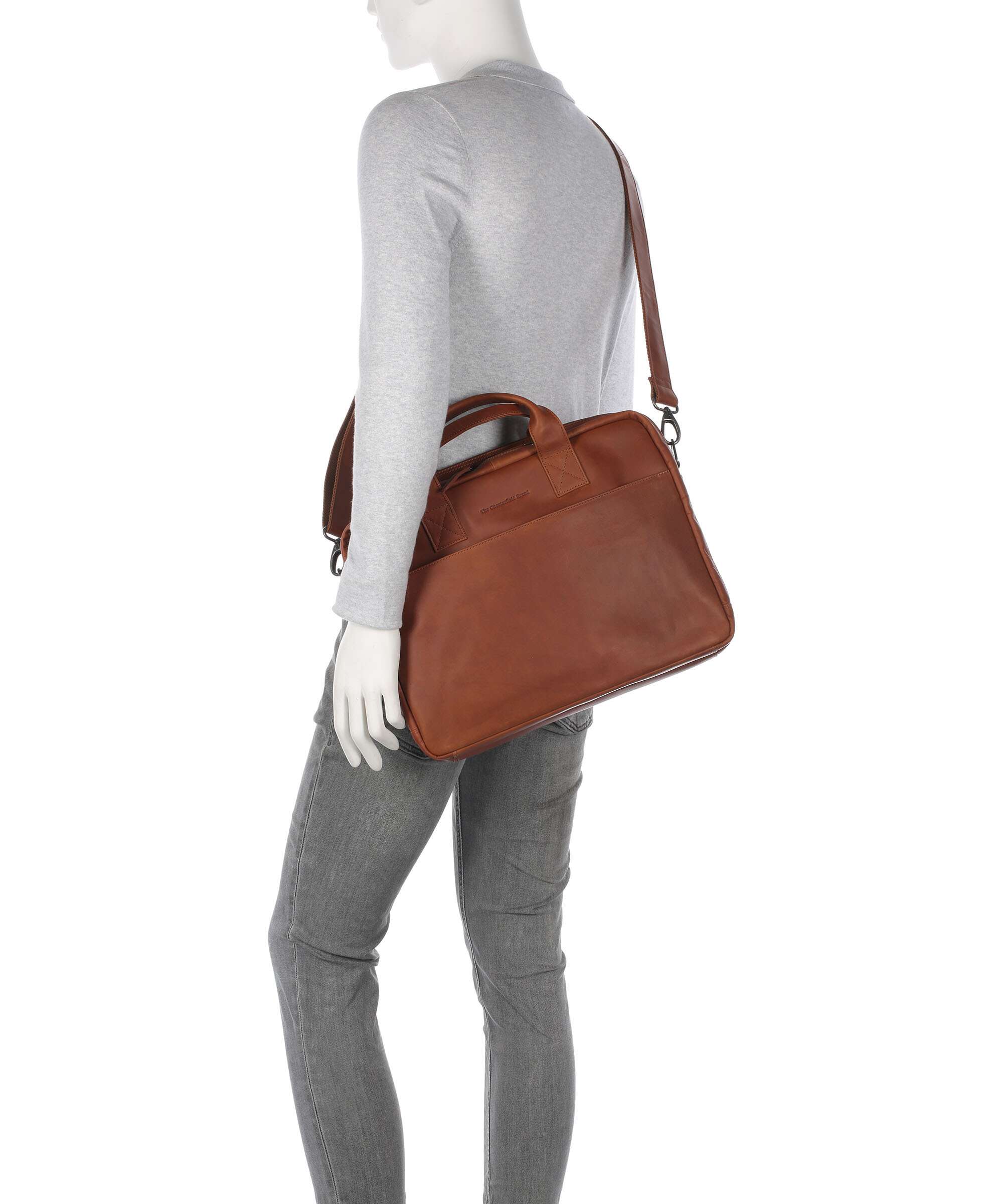 The Chesterfield Brand Cow Wax Pull Up Frazer Porte-document cognac - Image 3