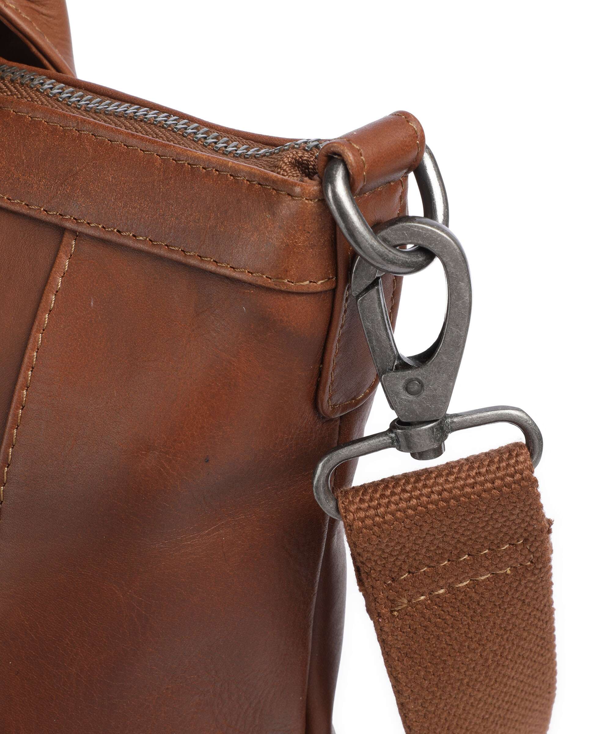 The Chesterfield Brand Cow Wax Pull Up Luisa Sac à main porté dos cognac - Image 7