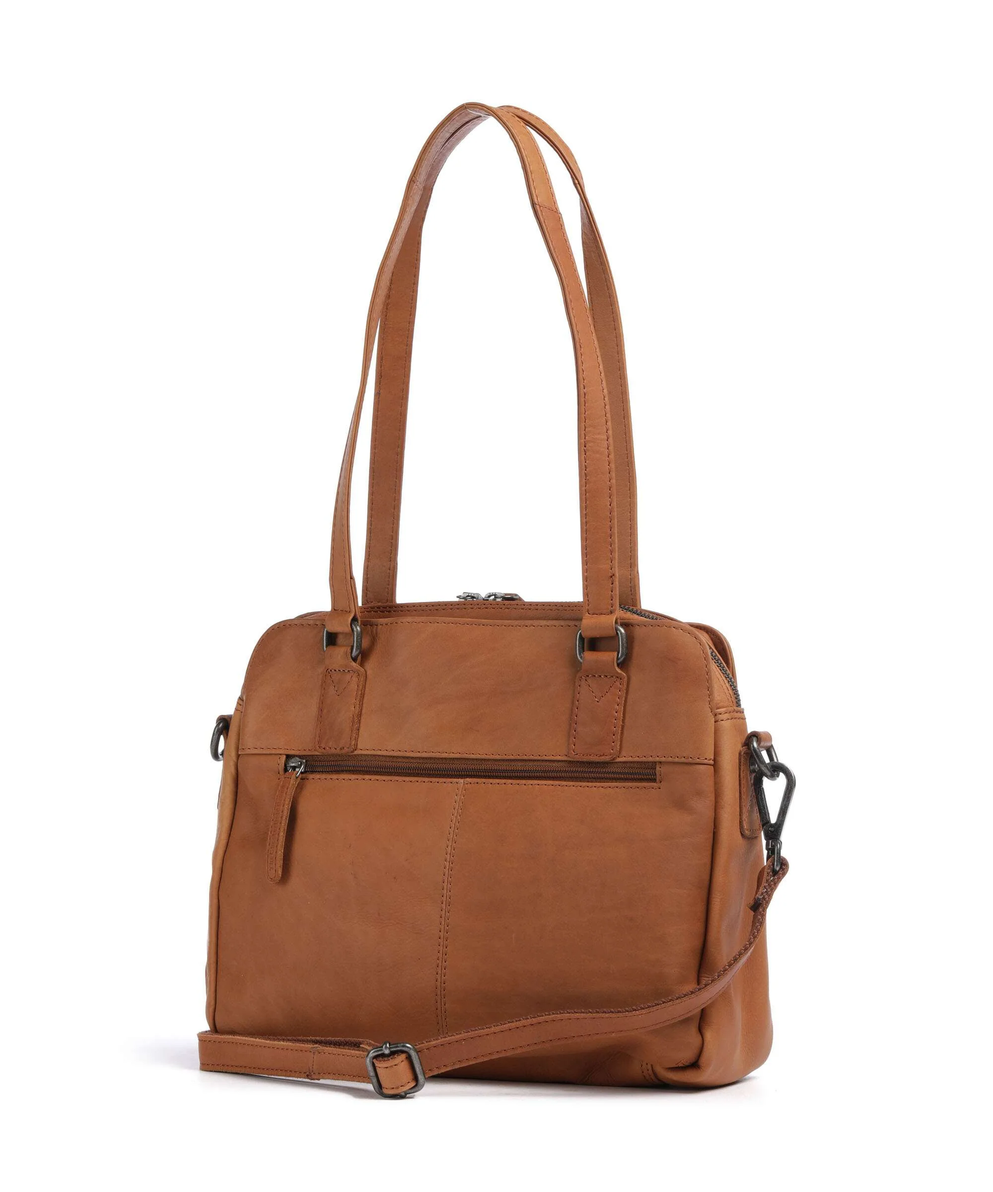 The Chesterfield Brand Cow Wax Pull Up Porlezza Sac porté épaule cognac - Image 2