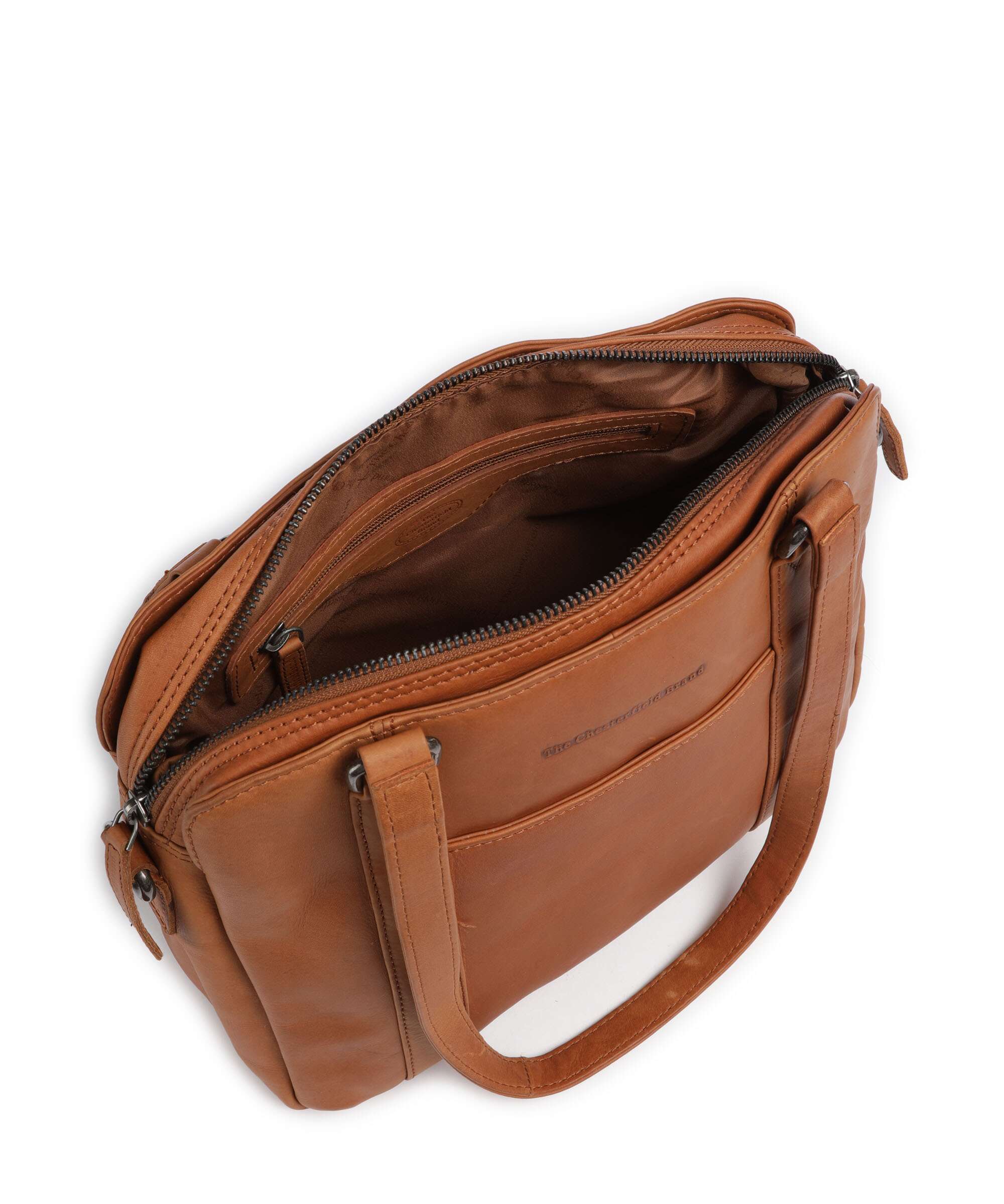 The Chesterfield Brand Cow Wax Pull Up Porlezza Sac porté épaule cognac - Image 6