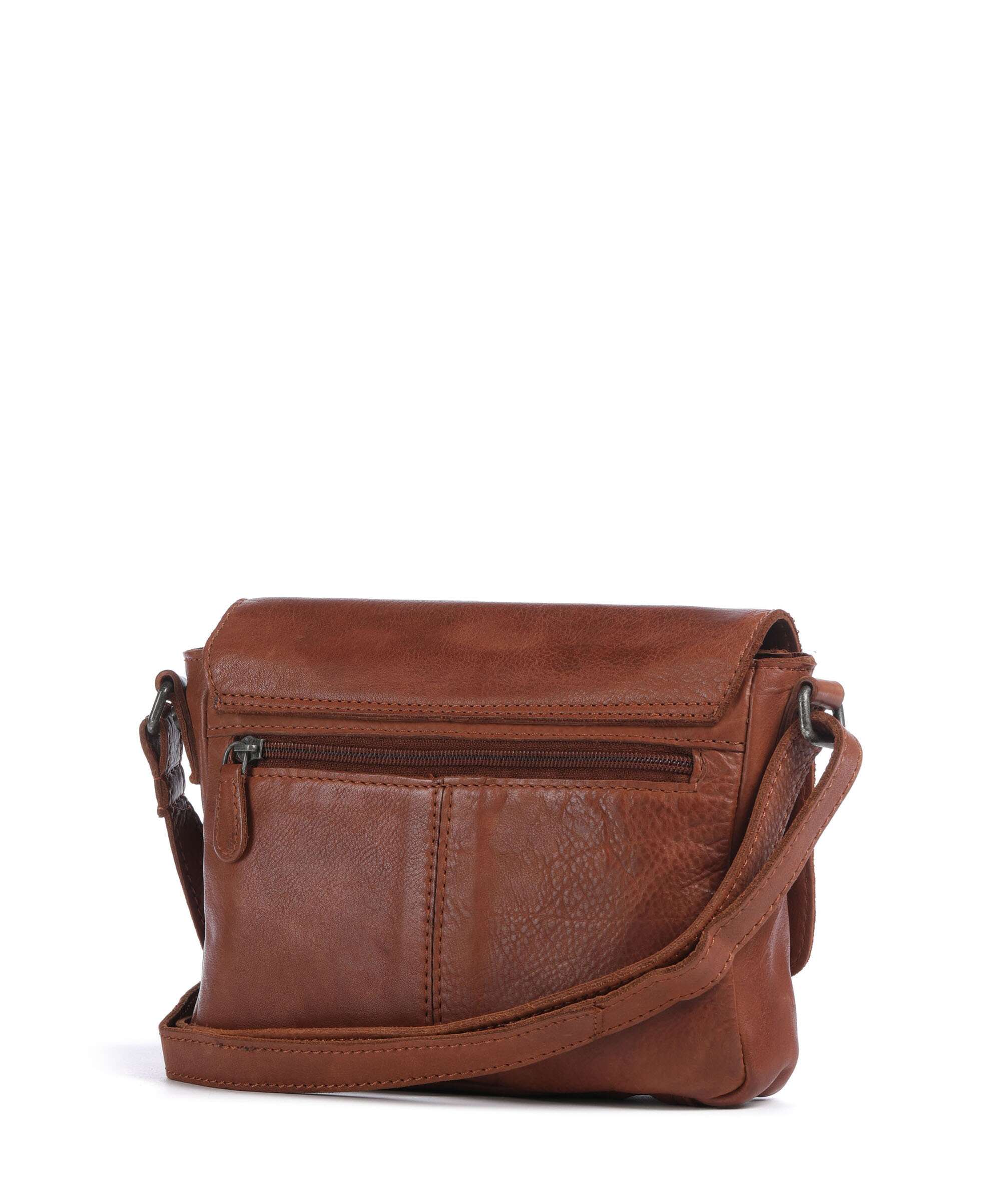 The Chesterfield Brand Washed Waxed Cow Ann Sac bandoulière cognac - Image 2
