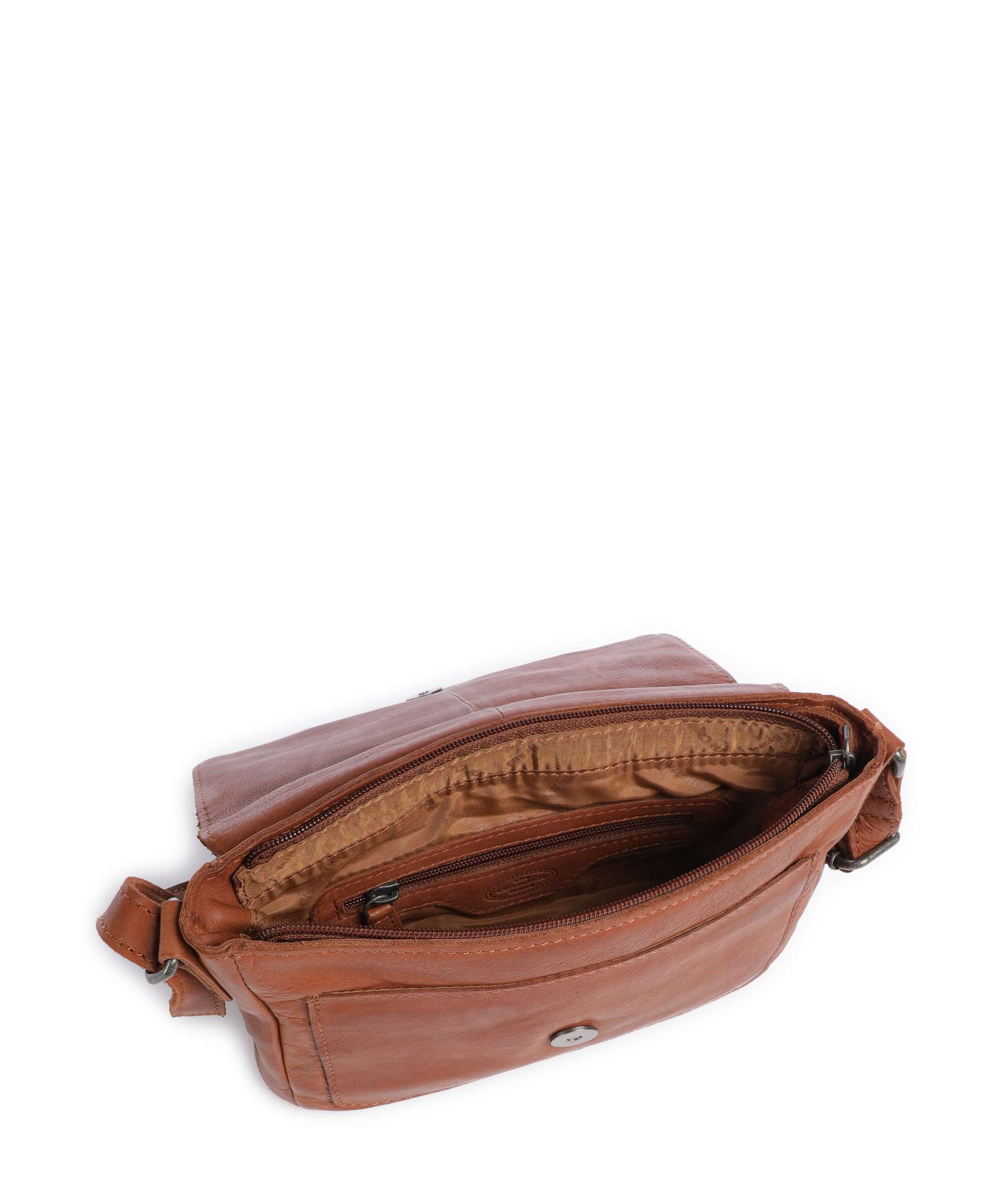 The Chesterfield Brand Washed Waxed Cow Ann Sac bandoulière cognac - Image 6