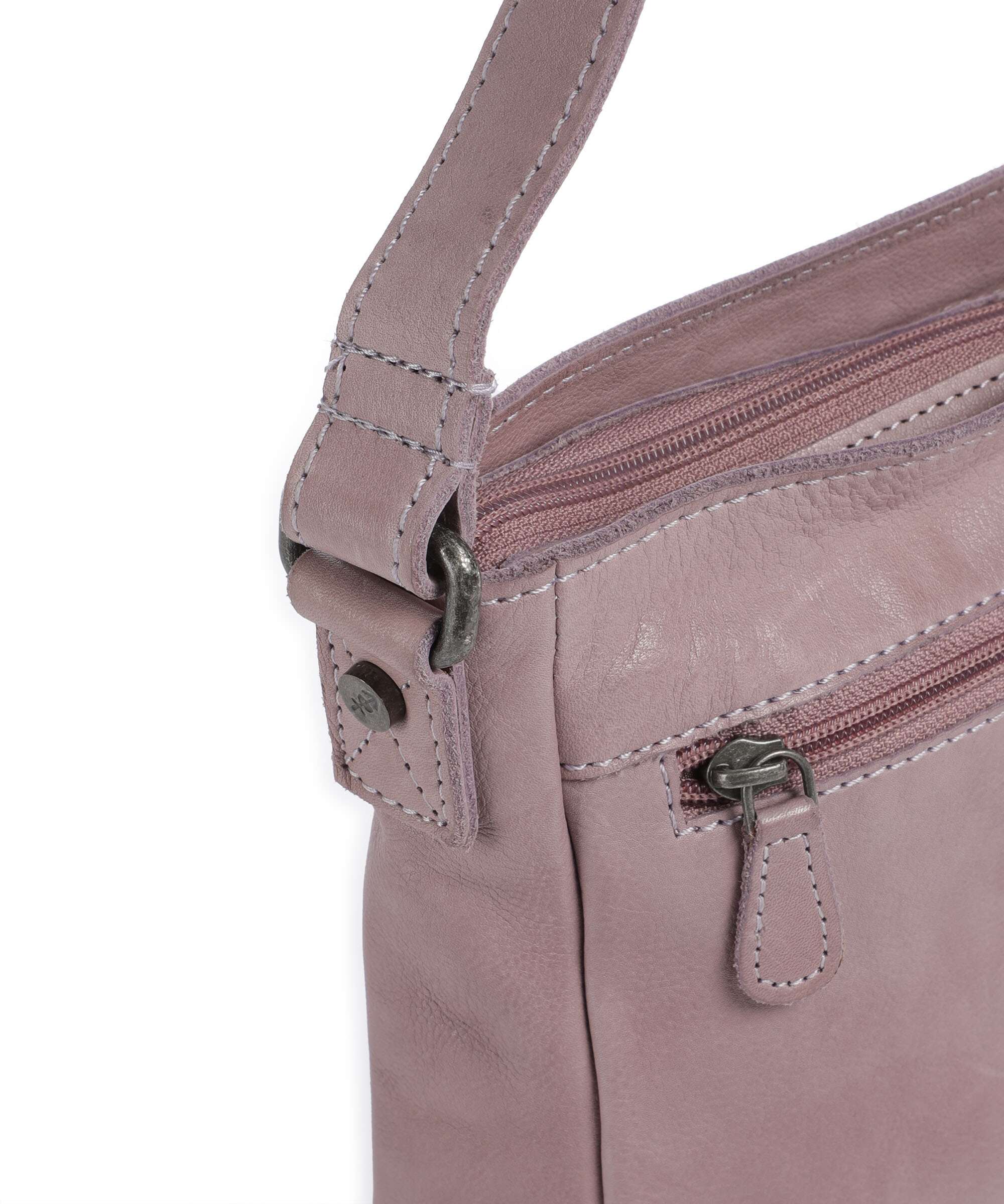 The Chesterfield Brand Washed Waxed Cow Aston Sac bandoulière lavender lila - Image 4