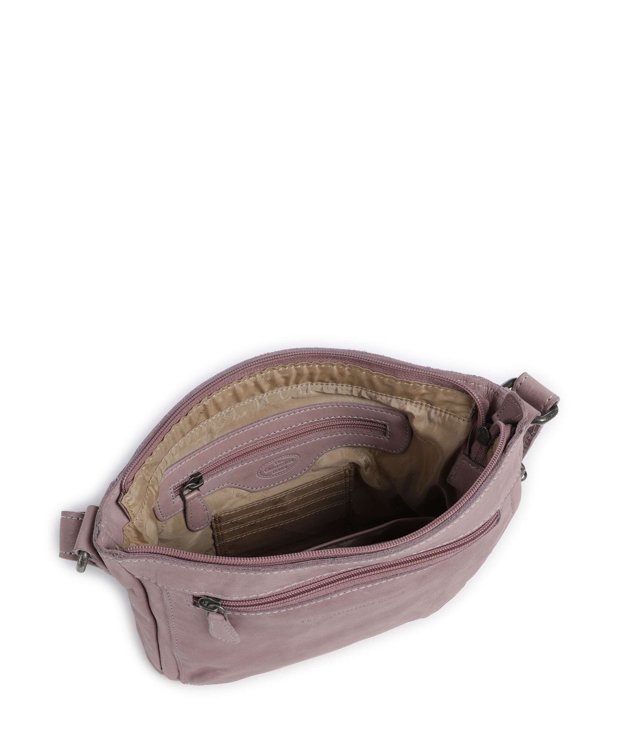 The Chesterfield Brand Washed Waxed Cow Aston Sac bandoulière lavender lila - Image 6