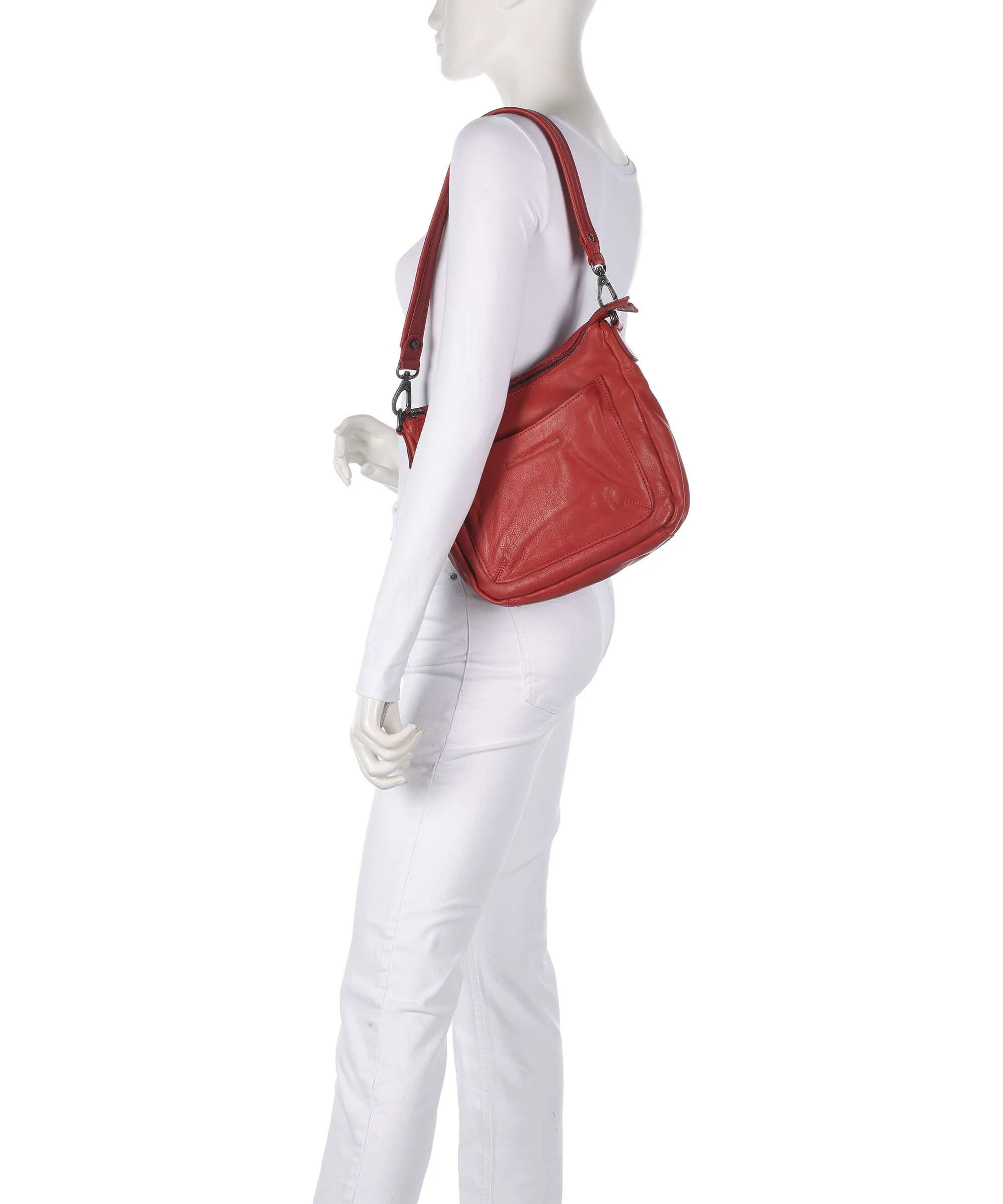 The Chesterfield Brand Washed Waxed Cow Caroline Sac bandoulière red - Image 3