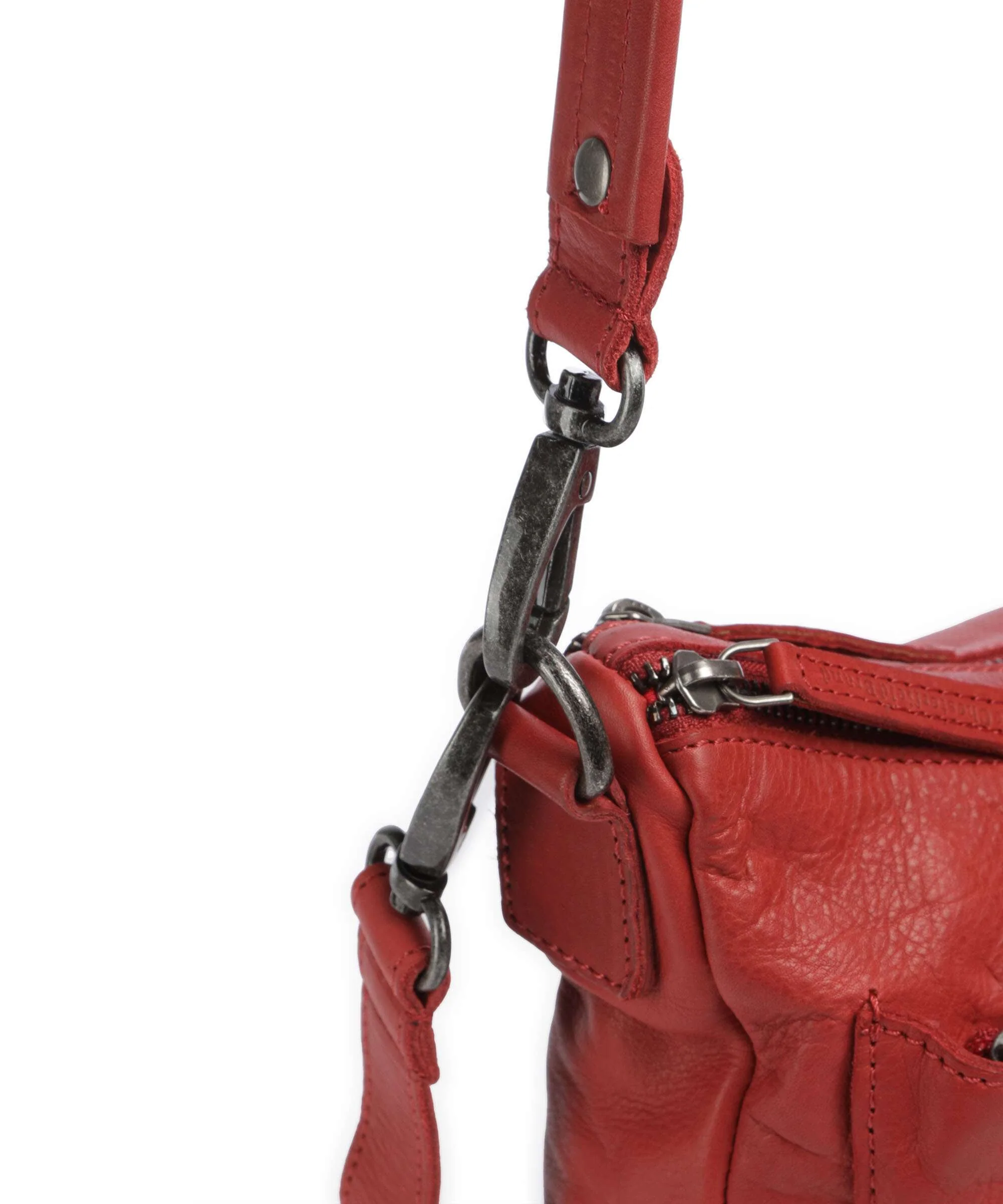 The Chesterfield Brand Washed Waxed Cow Caroline Sac bandoulière red - Image 4