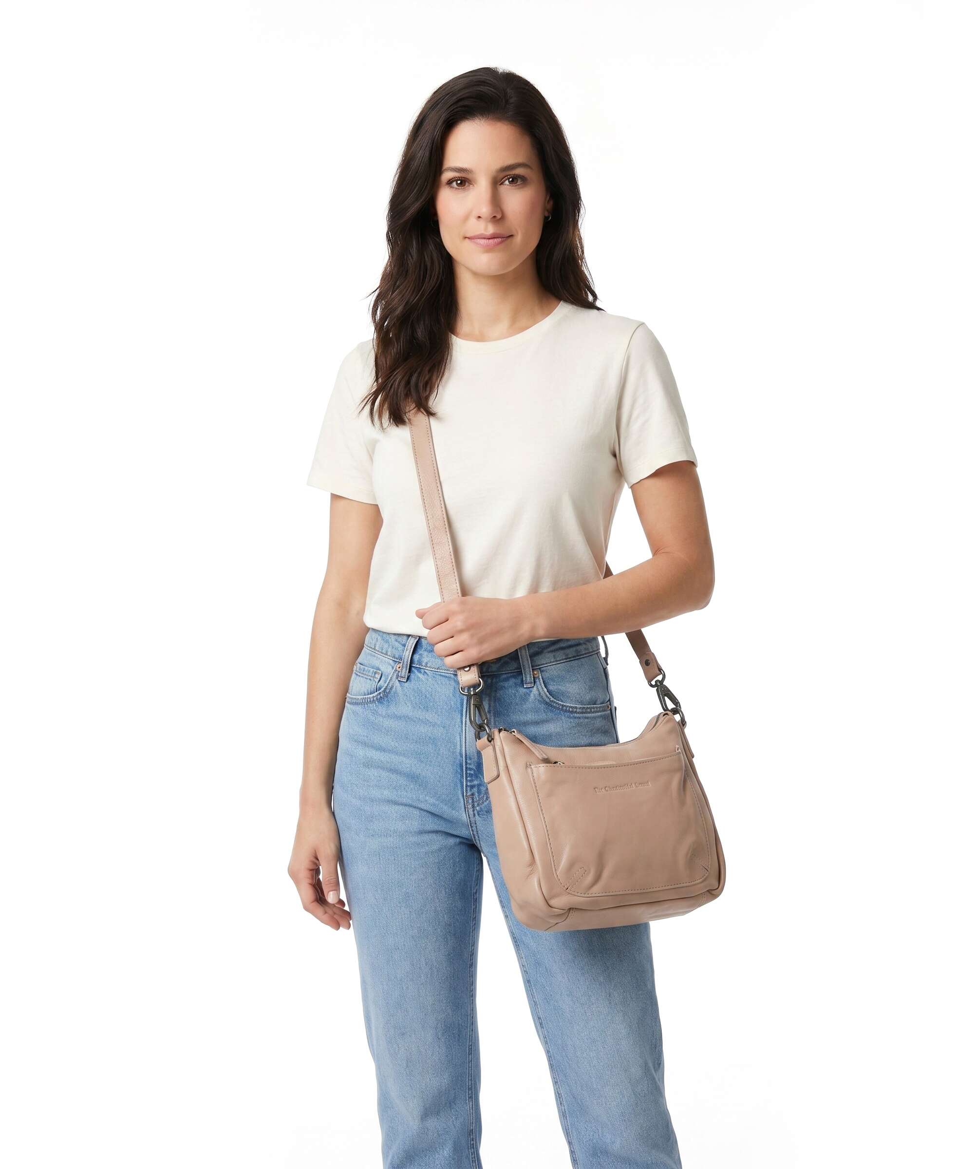 The Chesterfield Brand Washed Waxed Cow Caroline Sac bandoulière beige - Image 4