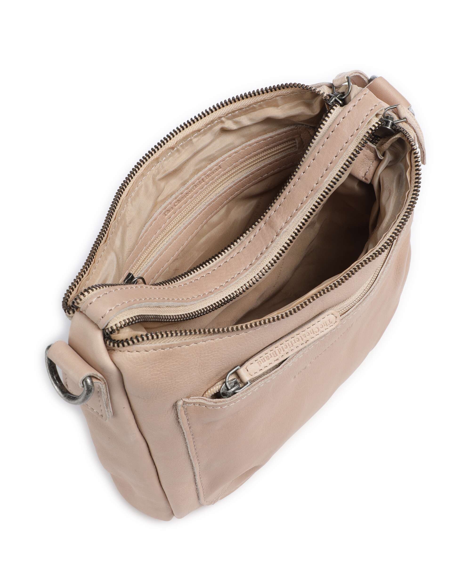 The Chesterfield Brand Washed Waxed Cow Caroline Sac bandoulière beige - Image 6