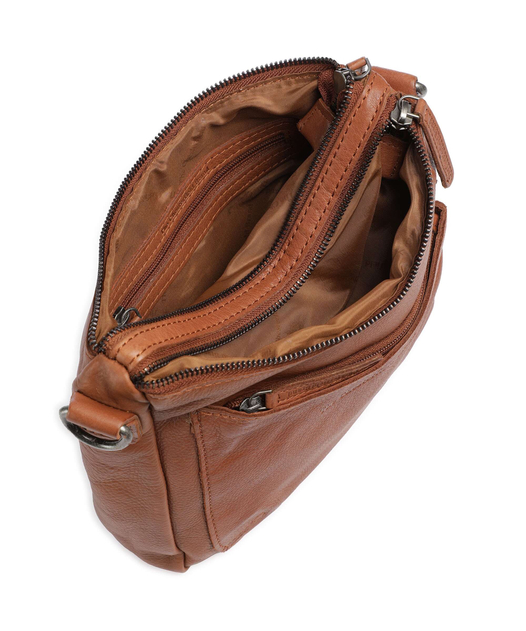 The Chesterfield Brand Washed Waxed Cow Caroline Sac bandoulière cognac - Image 6