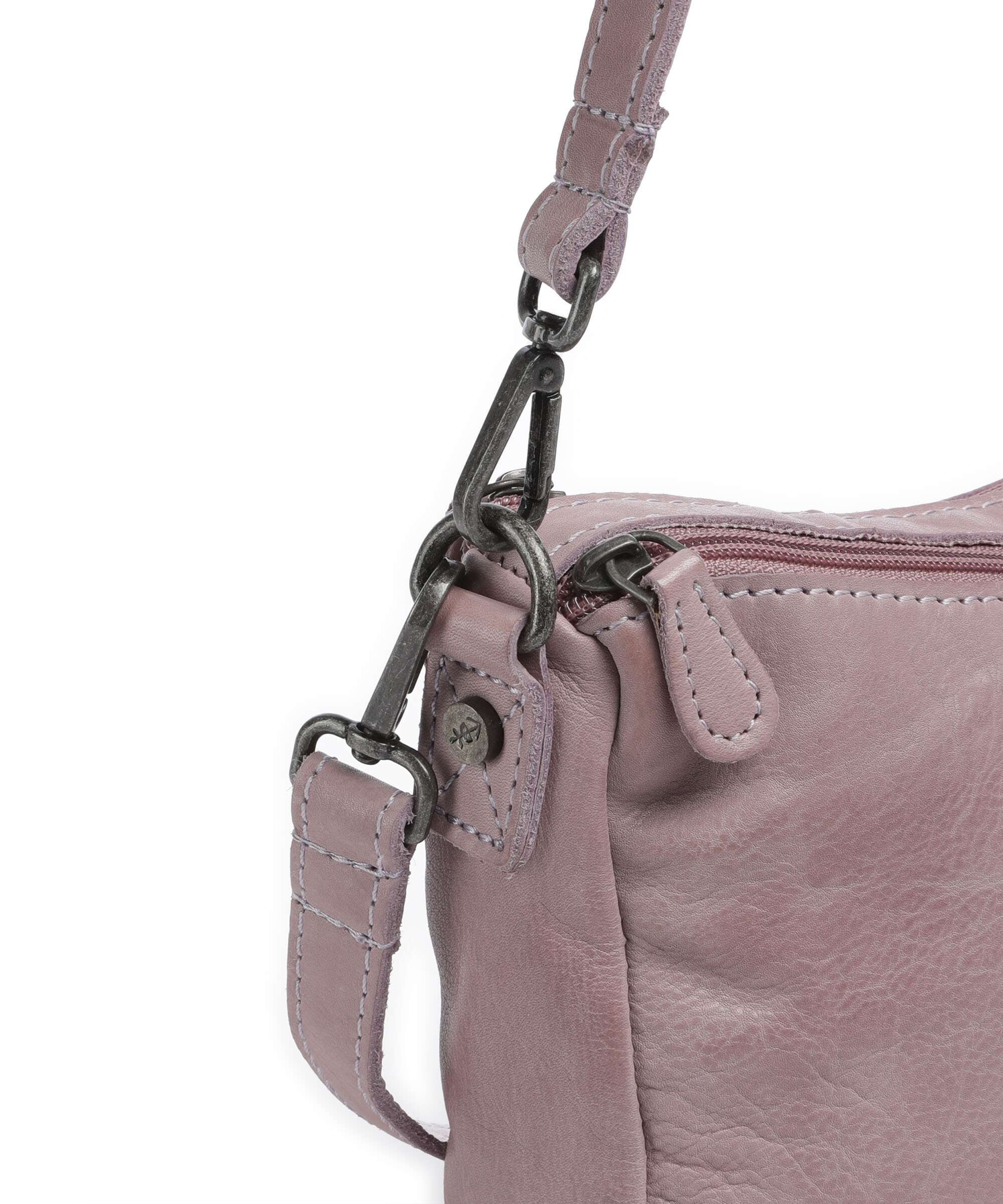 The Chesterfield Brand Washed Waxed Cow Irving Sac porté épaule lavender lila - Image 5