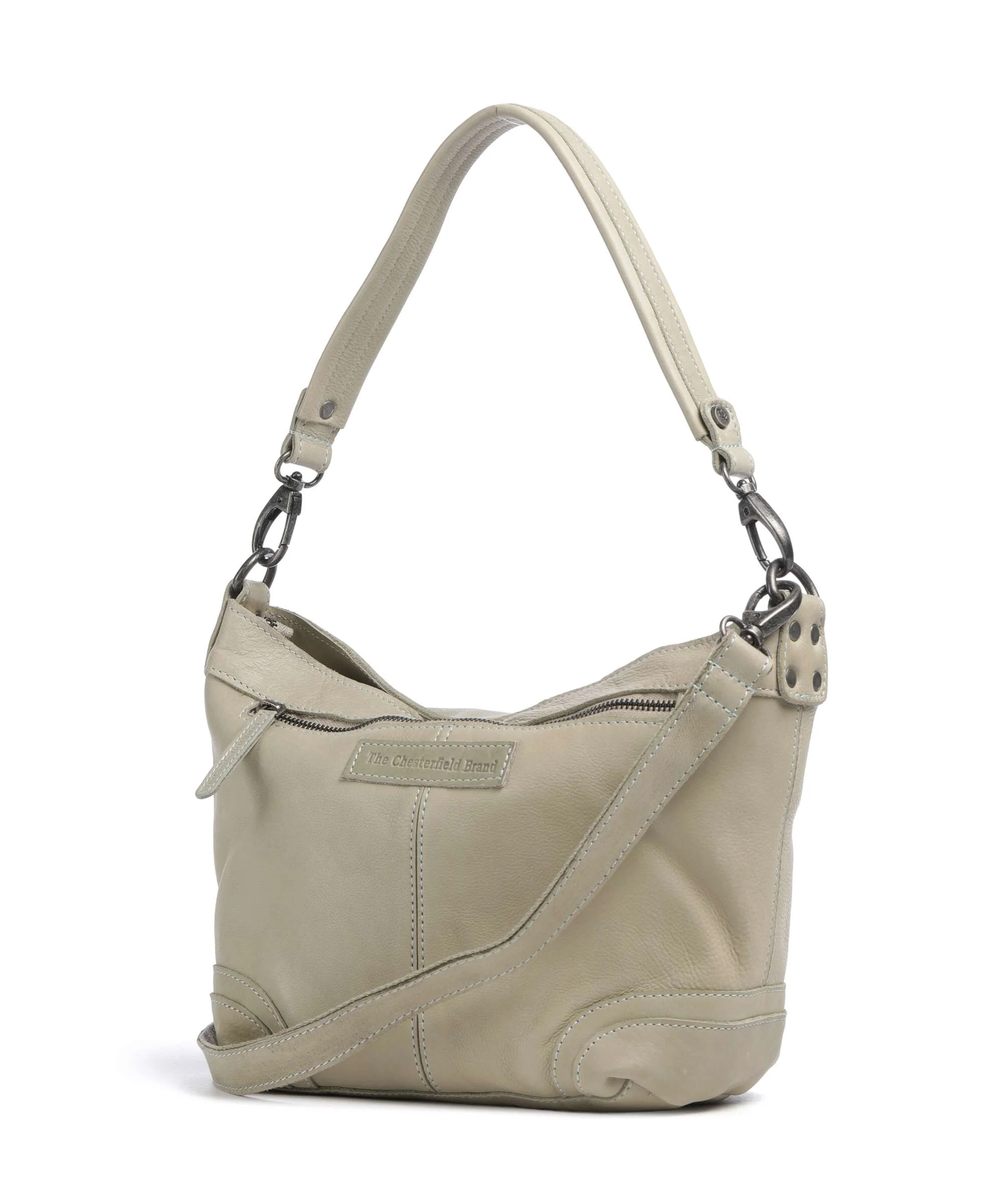 The Chesterfield Brand Washed Waxed Cow Lucy Sac porté épaule ocean green - Image 2
