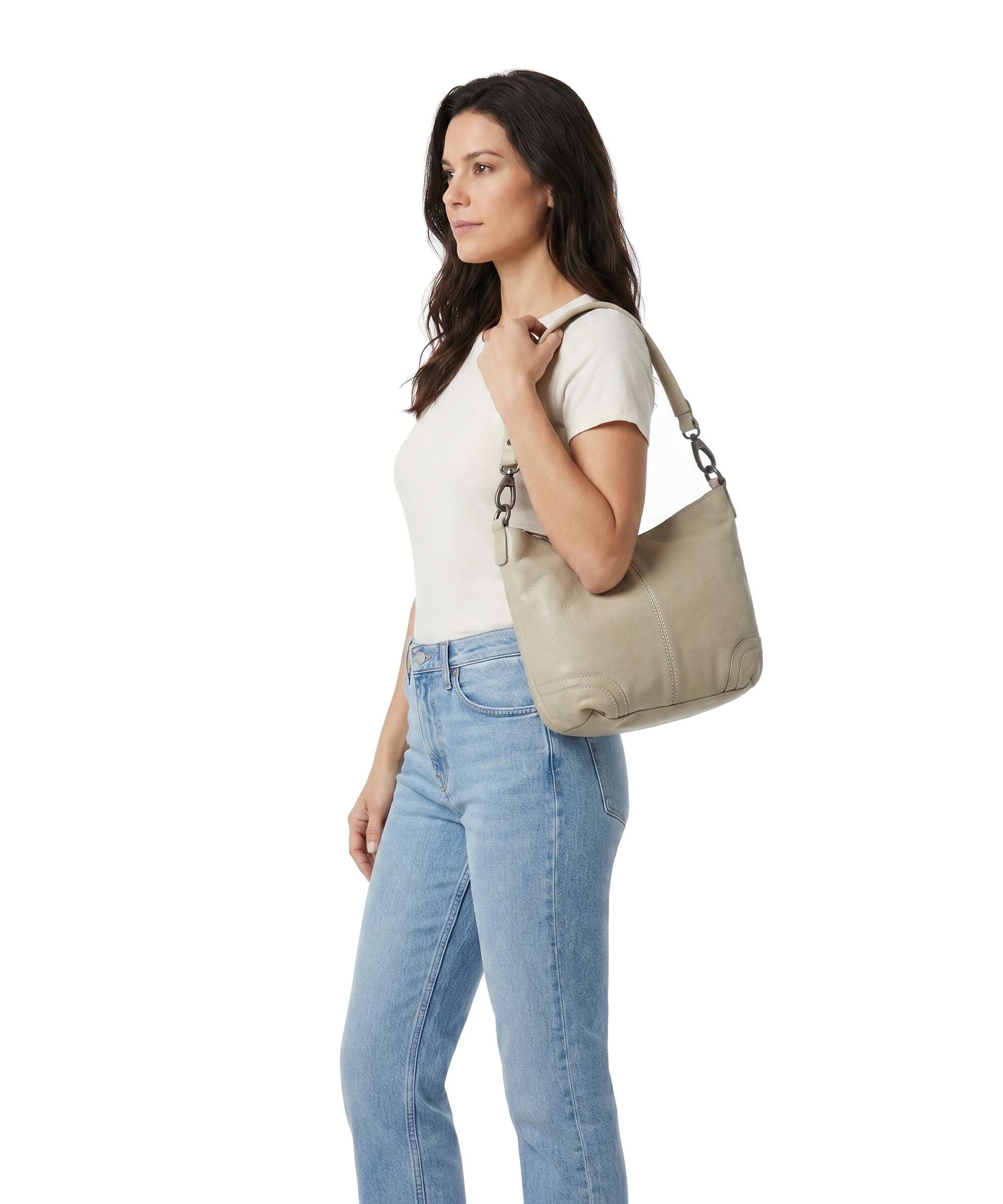 The Chesterfield Brand Washed Waxed Cow Lucy Sac porté épaule ocean green - Image 3
