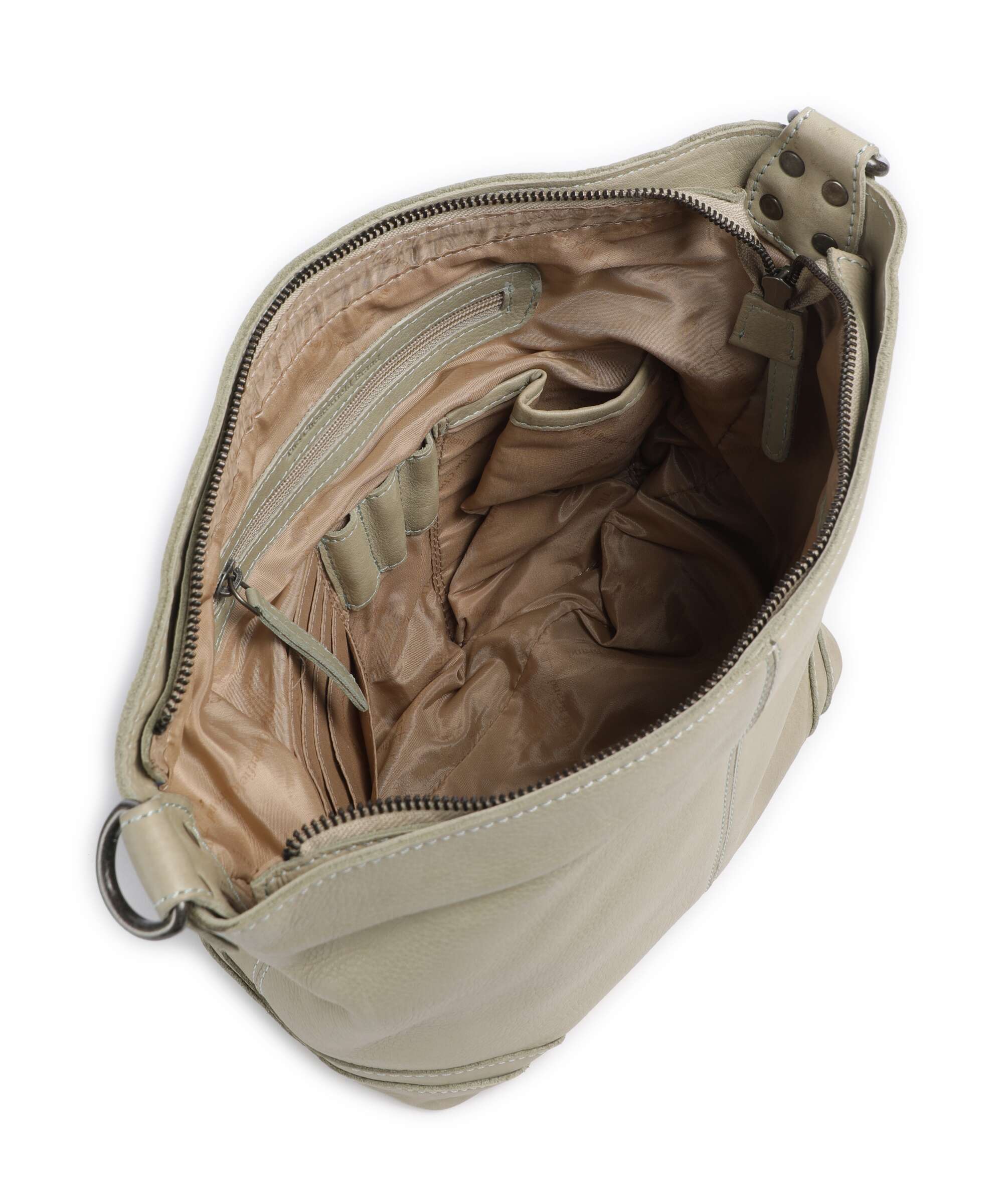 The Chesterfield Brand Washed Waxed Cow Lucy Sac porté épaule ocean green - Image 5