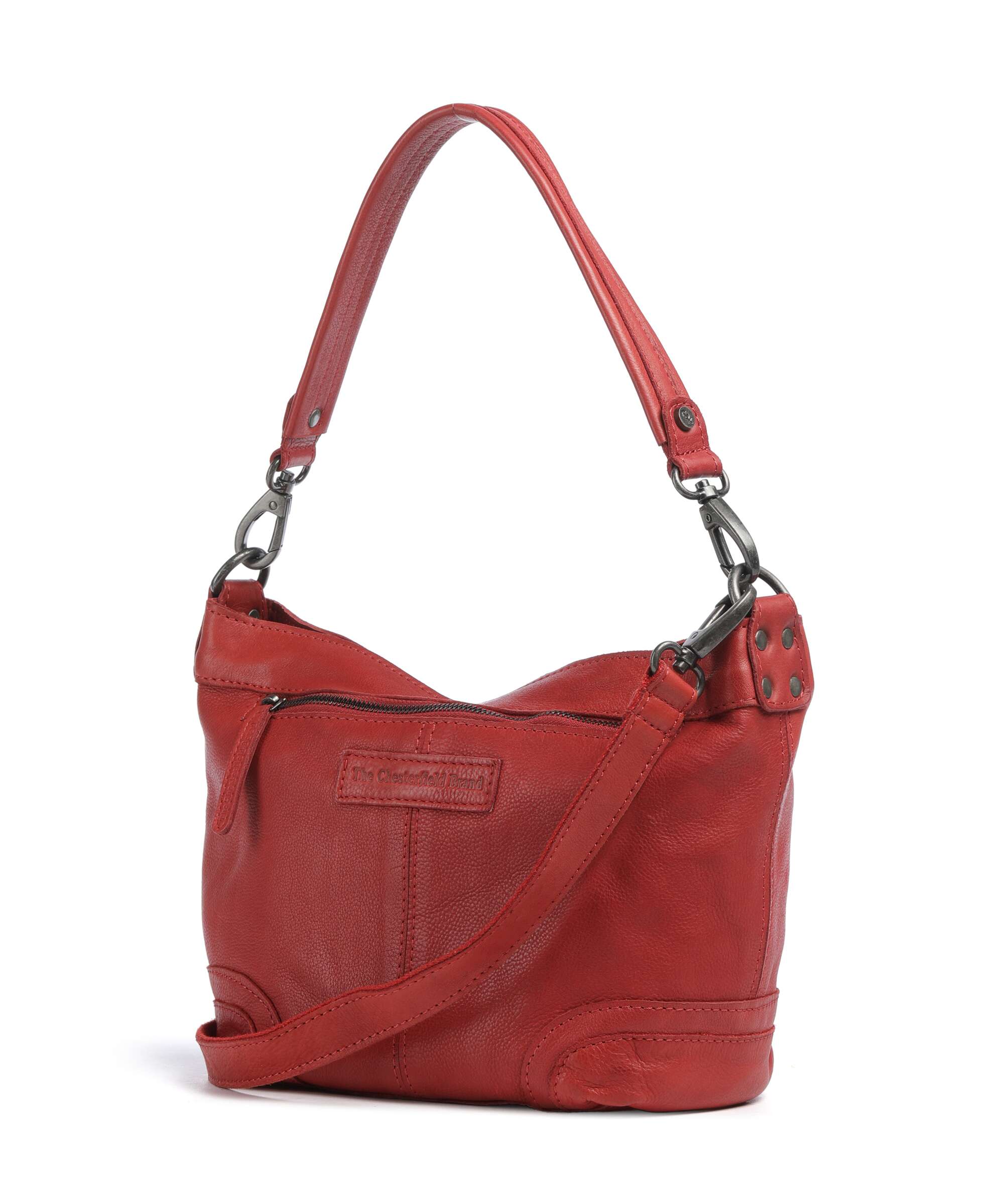 The Chesterfield Brand Washed Waxed Cow Lucy Sac porté épaule red - Image 2