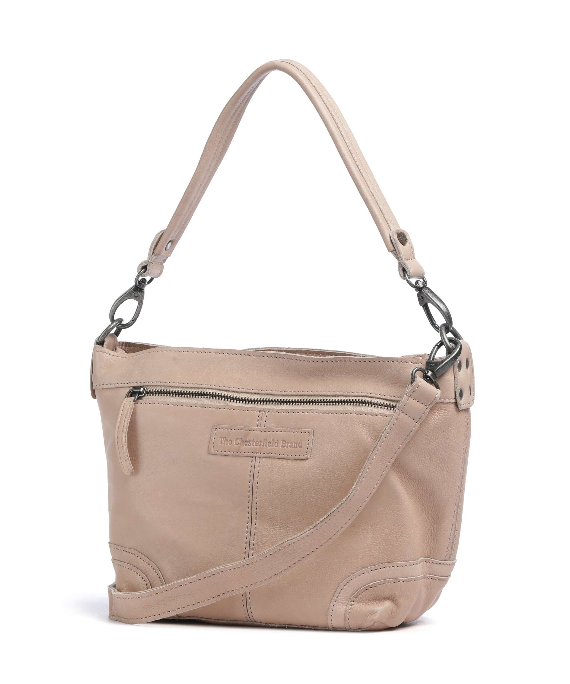 The Chesterfield Brand Washed Waxed Cow Lucy Sac porté épaule beige - Image 2