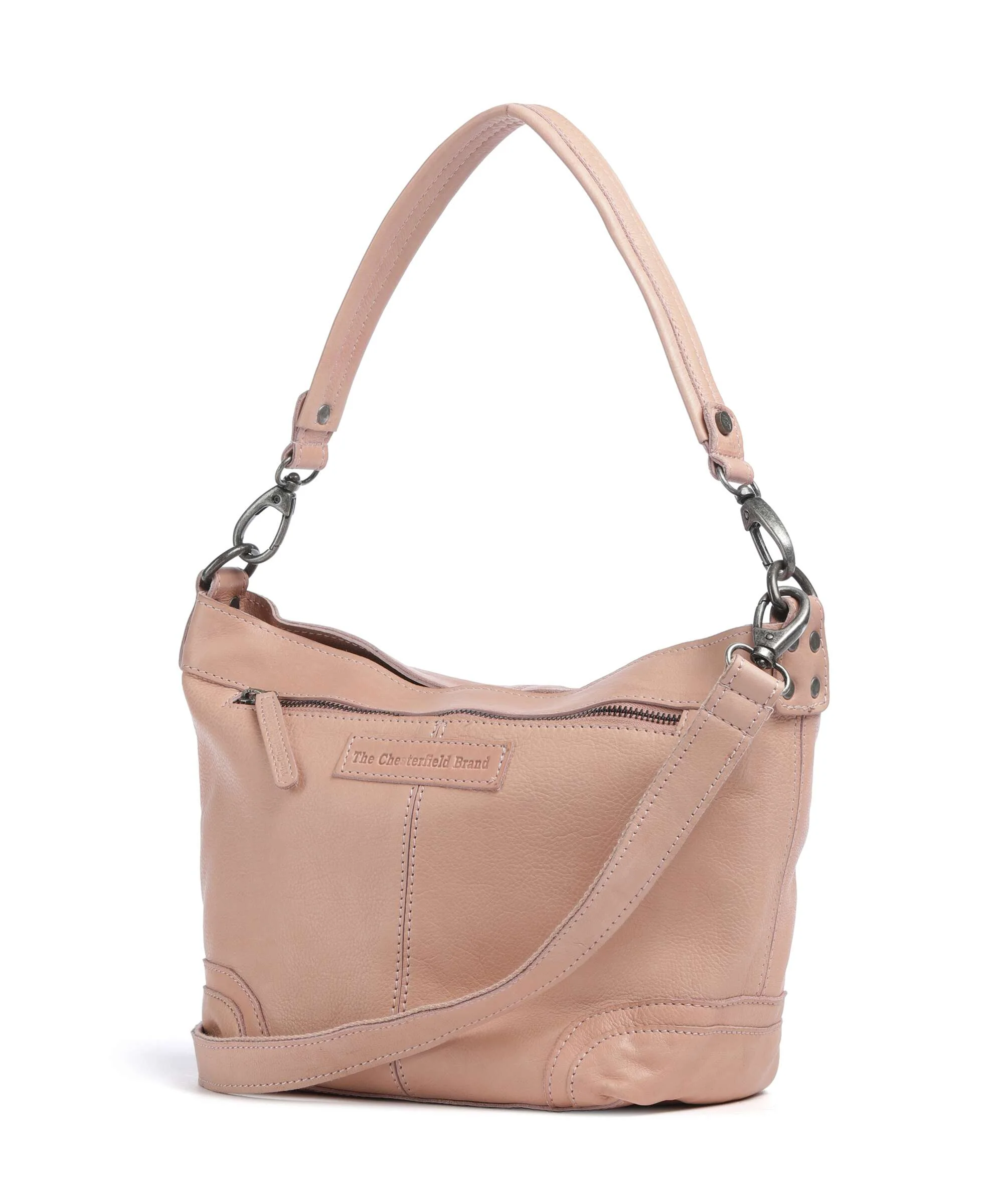 The Chesterfield Brand Washed Waxed Cow Lucy Sac porté épaule vintage rose - Image 2