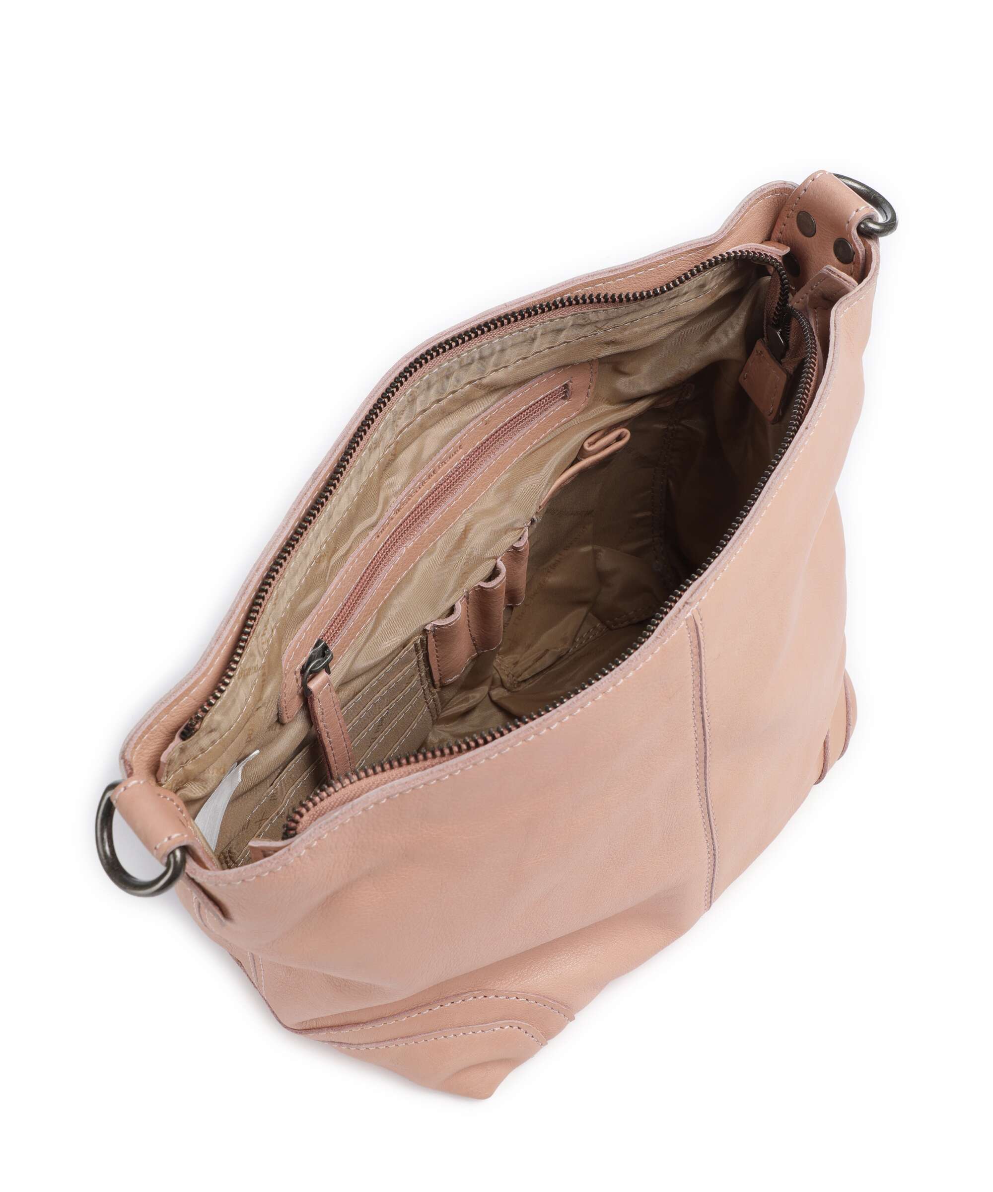 The Chesterfield Brand Washed Waxed Cow Lucy Sac porté épaule vintage rose - Image 5