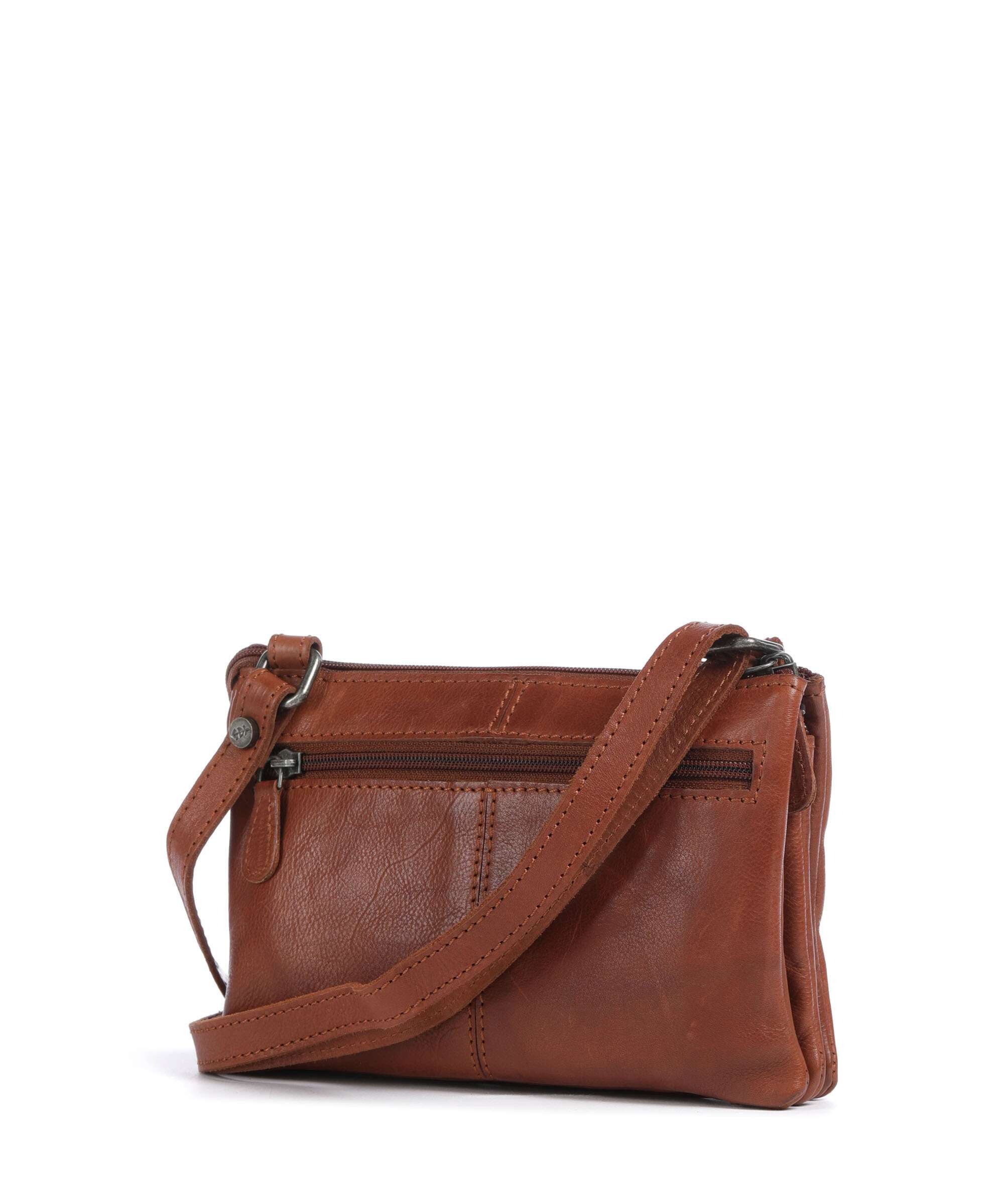 The Chesterfield Brand Washed Waxed Cow Osaka Sac bandoulière cognac - Image 2
