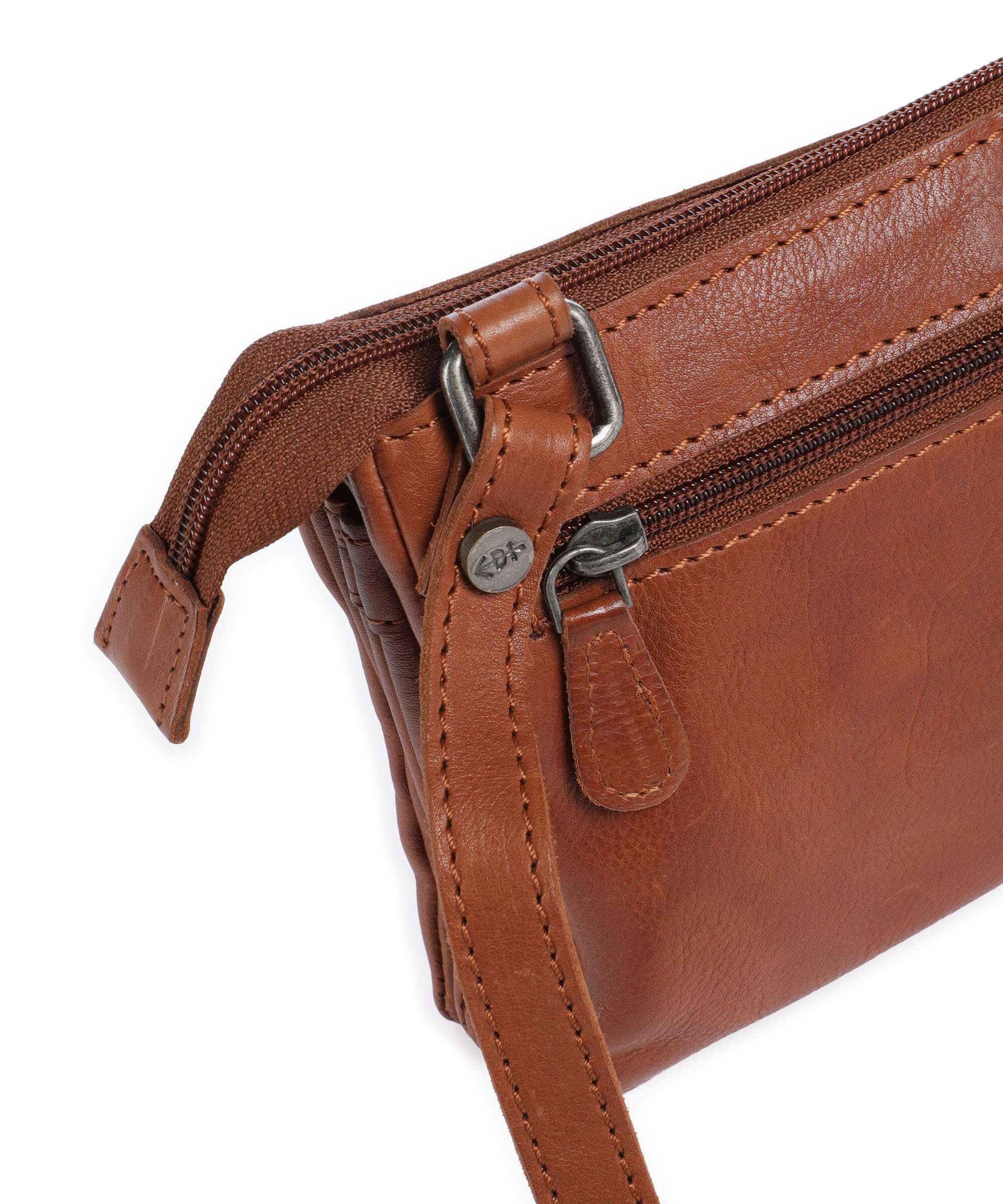 The Chesterfield Brand Washed Waxed Cow Osaka Sac bandoulière cognac - Image 4