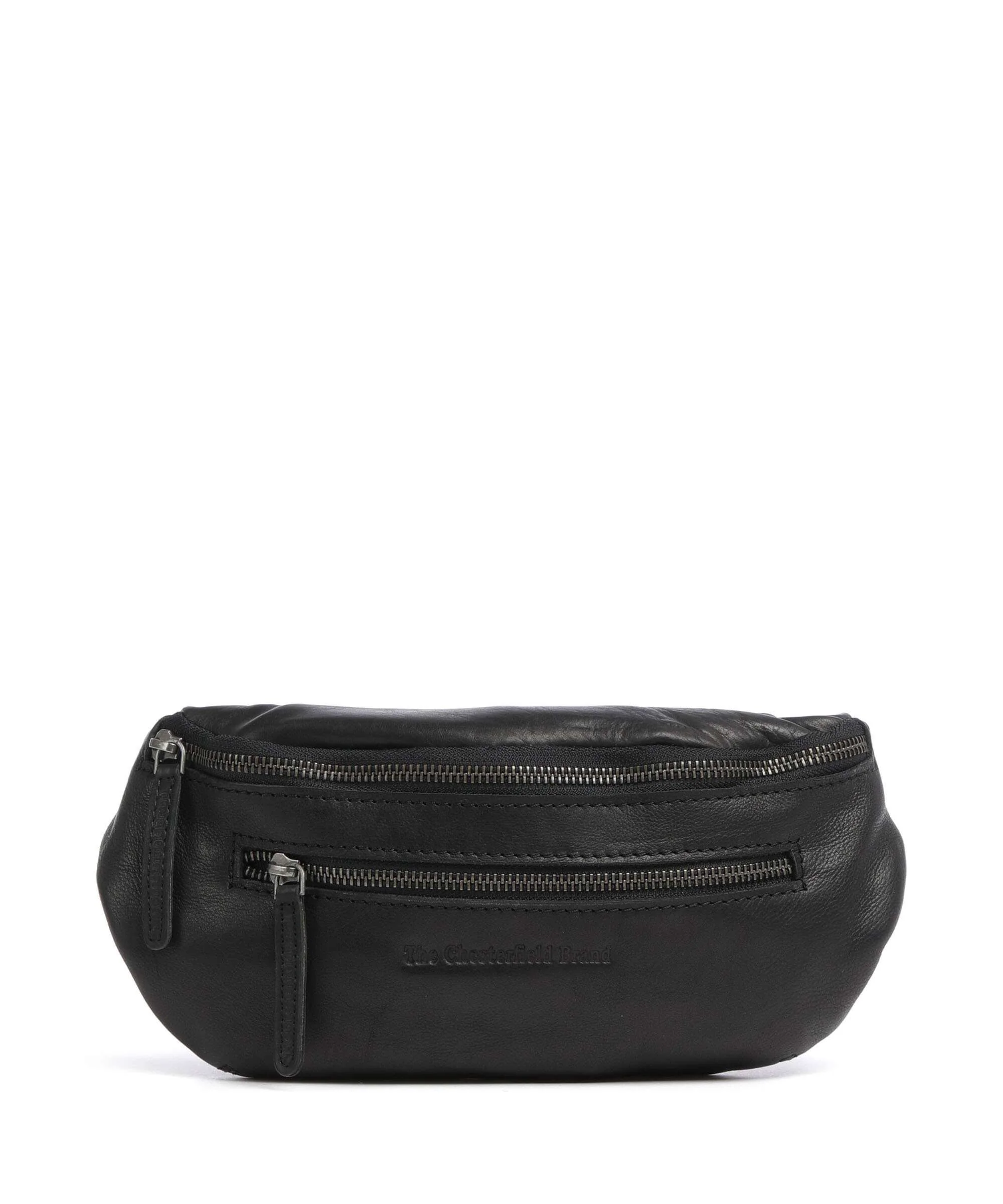 The Chesterfield Brand Washed Waxed Cow Severo Sac banane black