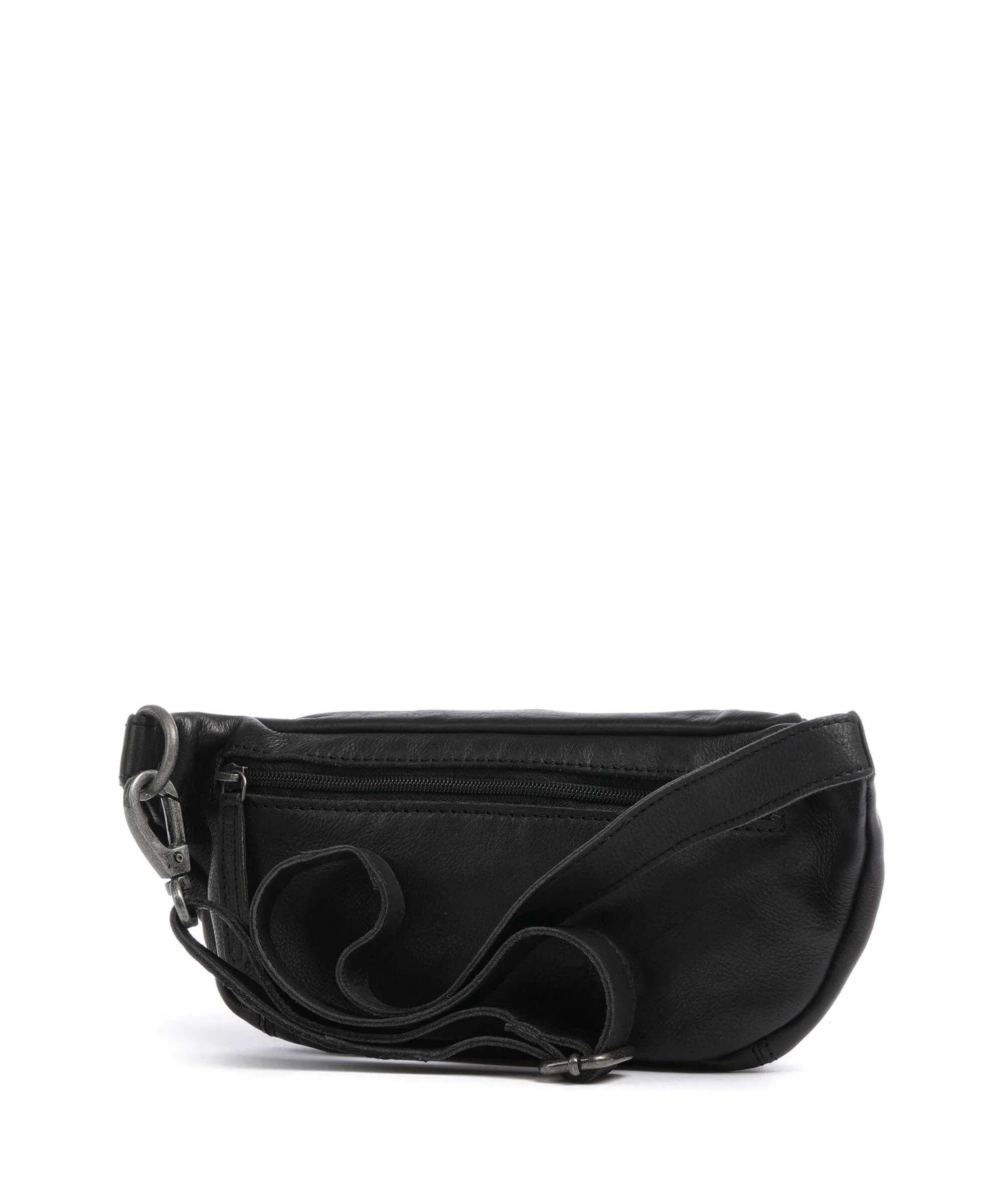 The Chesterfield Brand Washed Waxed Cow Severo Sac banane black - Image 2