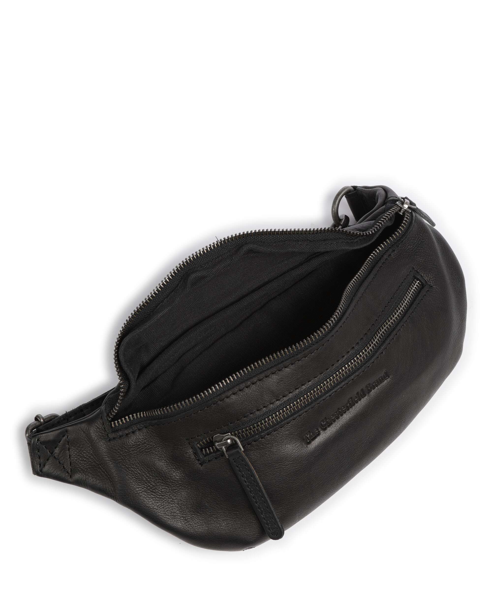 The Chesterfield Brand Washed Waxed Cow Severo Sac banane black - Image 6