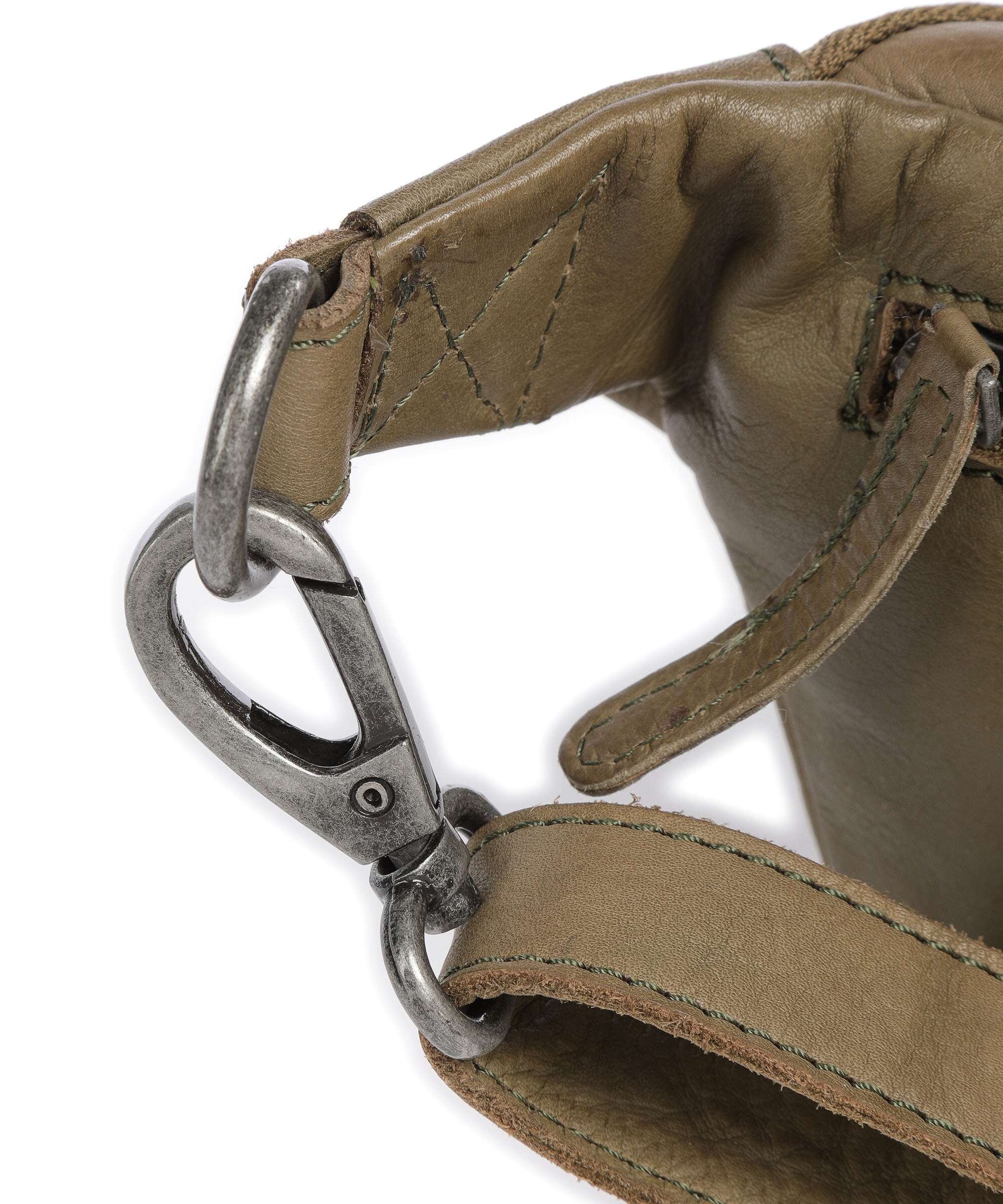 The Chesterfield Brand Washed Waxed Cow Severo Sac banane olive green - Image 5