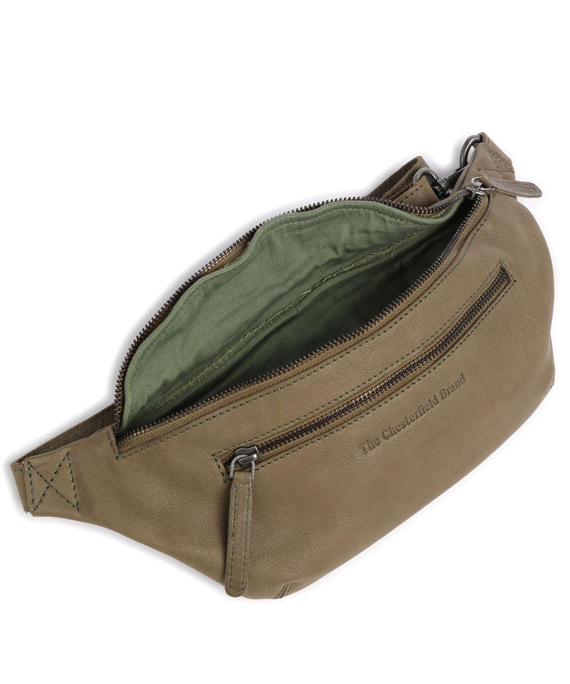 The Chesterfield Brand Washed Waxed Cow Severo Sac banane olive green - Image 6