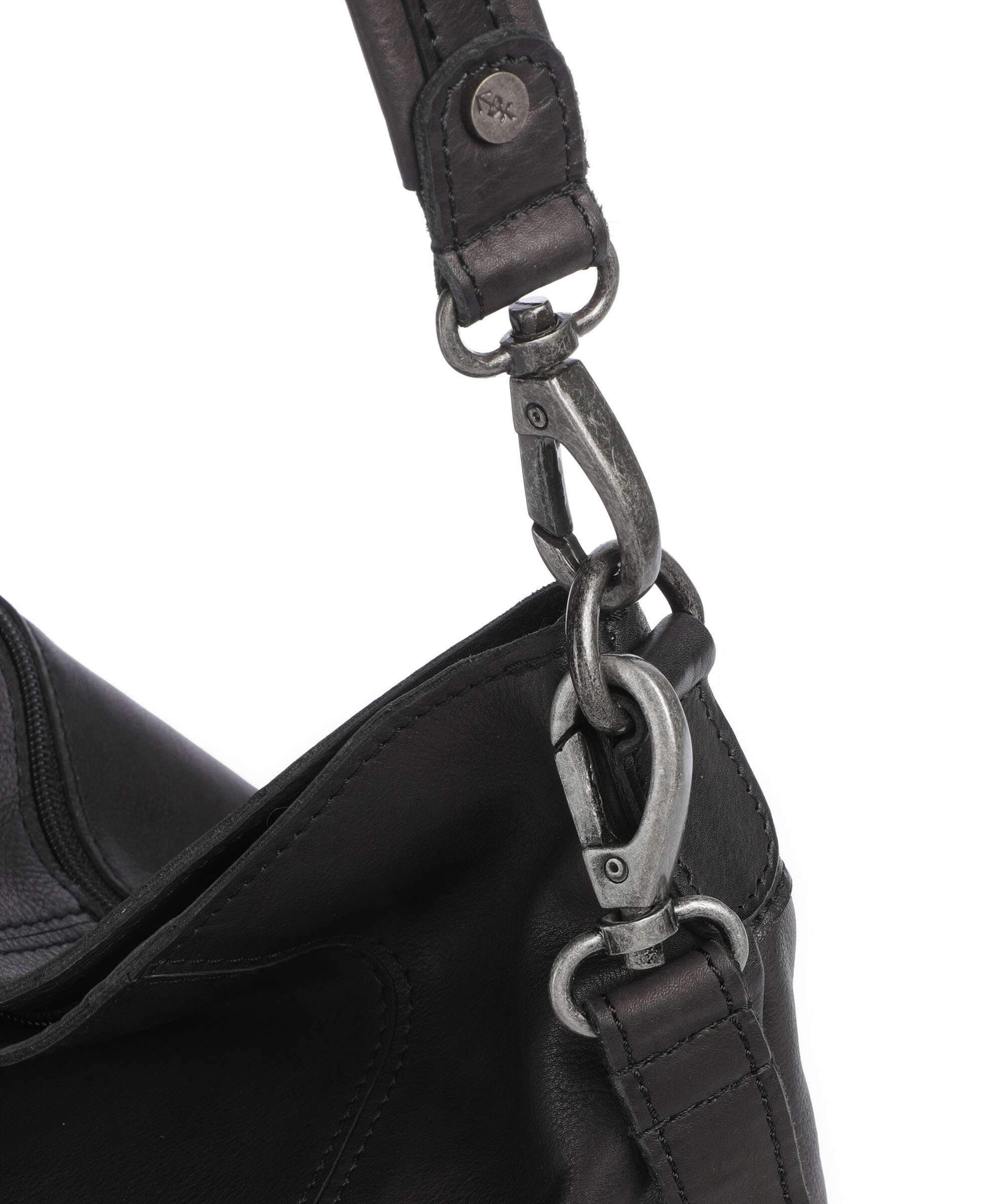 The Chesterfield Brand Washed Waxed Cow Sintra Sac fourre-tout black - Image 4