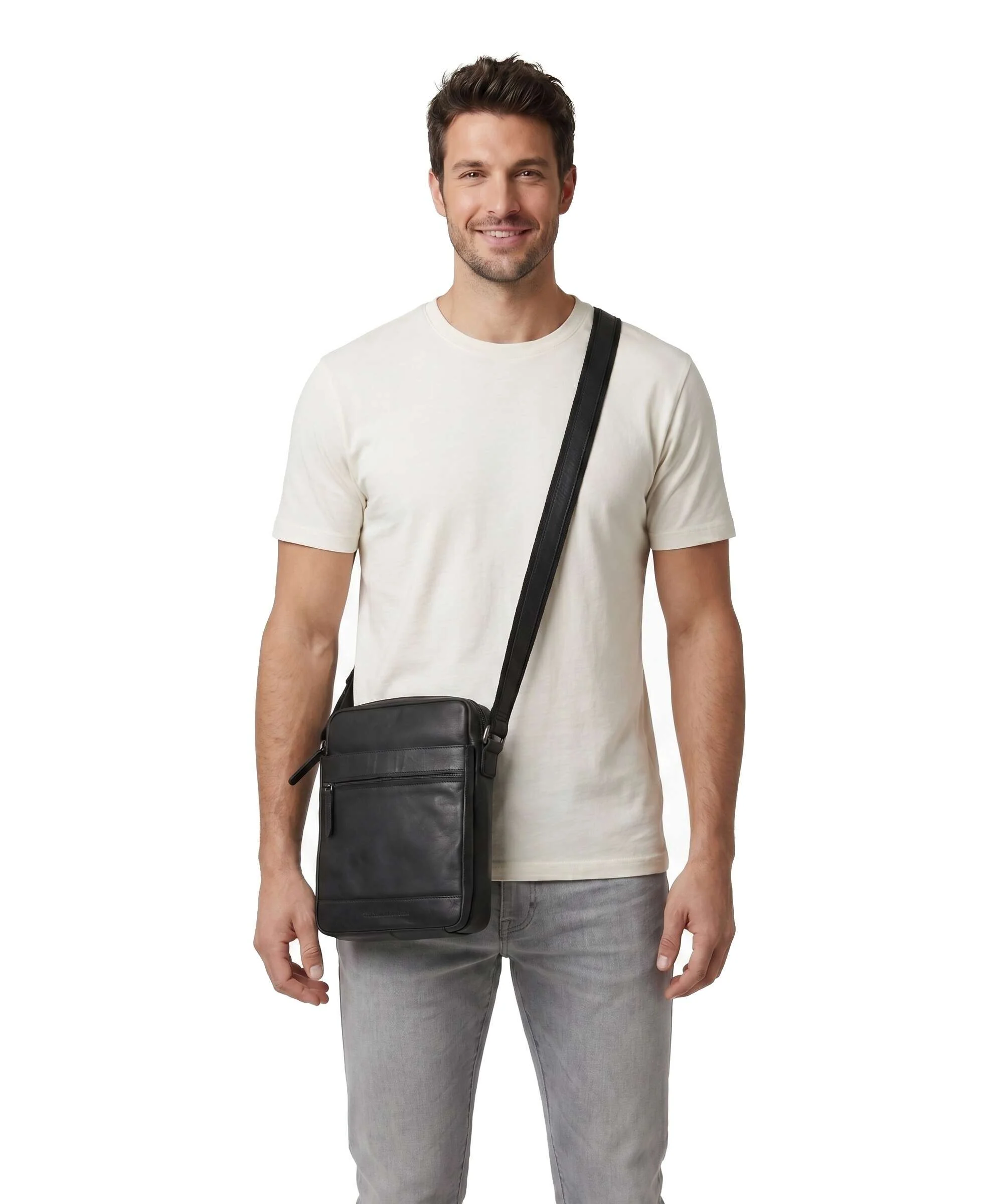 The Chesterfield Brand Wax Pull Up Cow Anzora Sac bandoulière black - Image 3