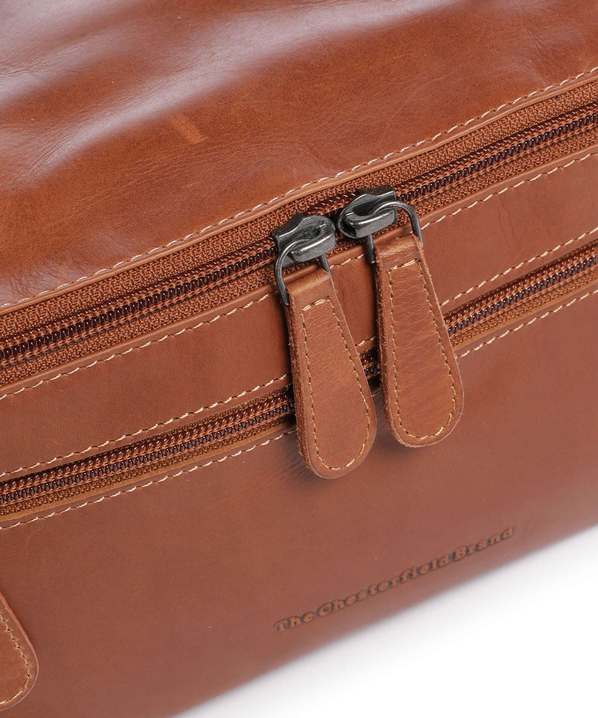 The Chesterfield Brand Wax Pull Up Cow Elmia Trousse de toilette cognac - Image 3