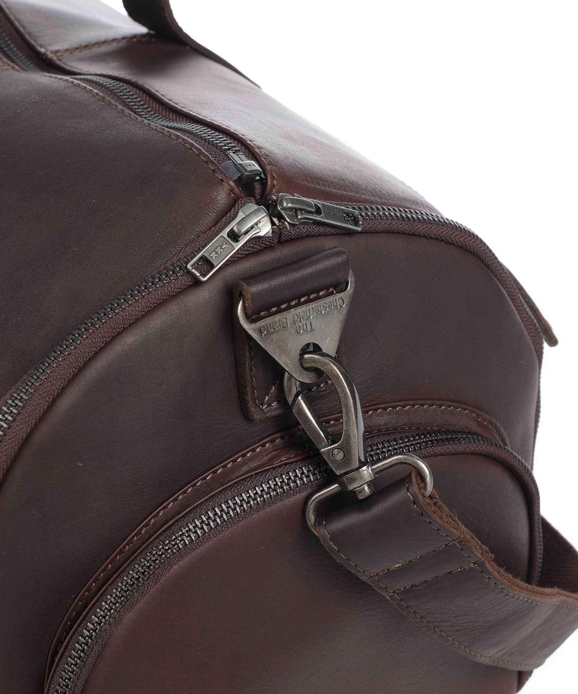 The Chesterfield Brand Wax Pull Up Cow Finlay Sac weekend brown - Image 3