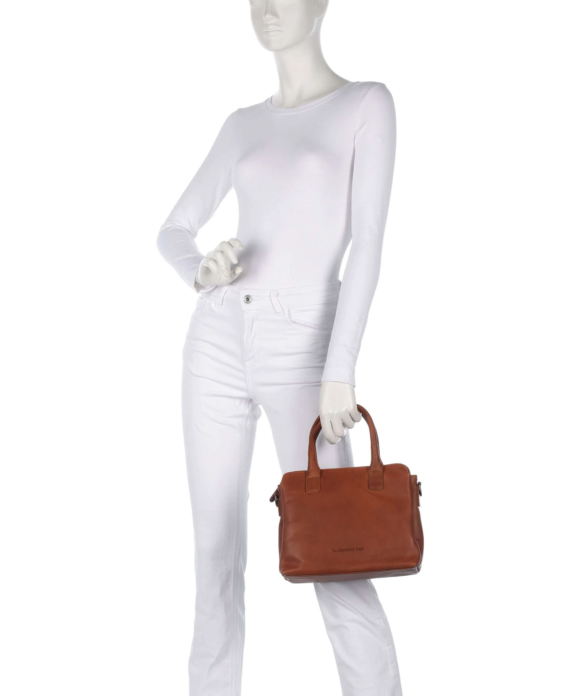 The Chesterfield Brand Wax Pull Up Cow Hermosa Sac à main cognac - Image 3