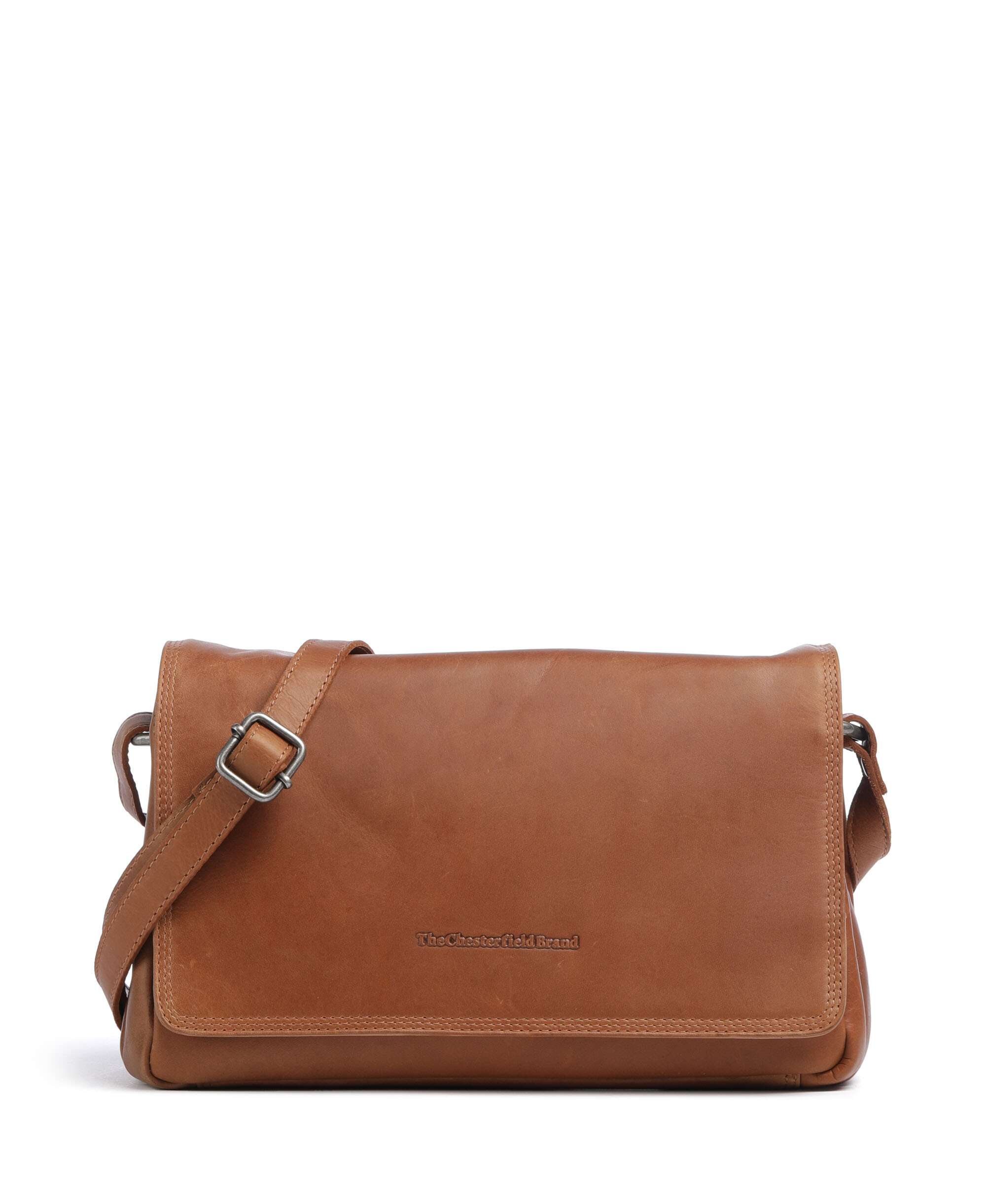 The Chesterfield Brand Wax Pull Up Cow Laverton Sac bandoulière cognac