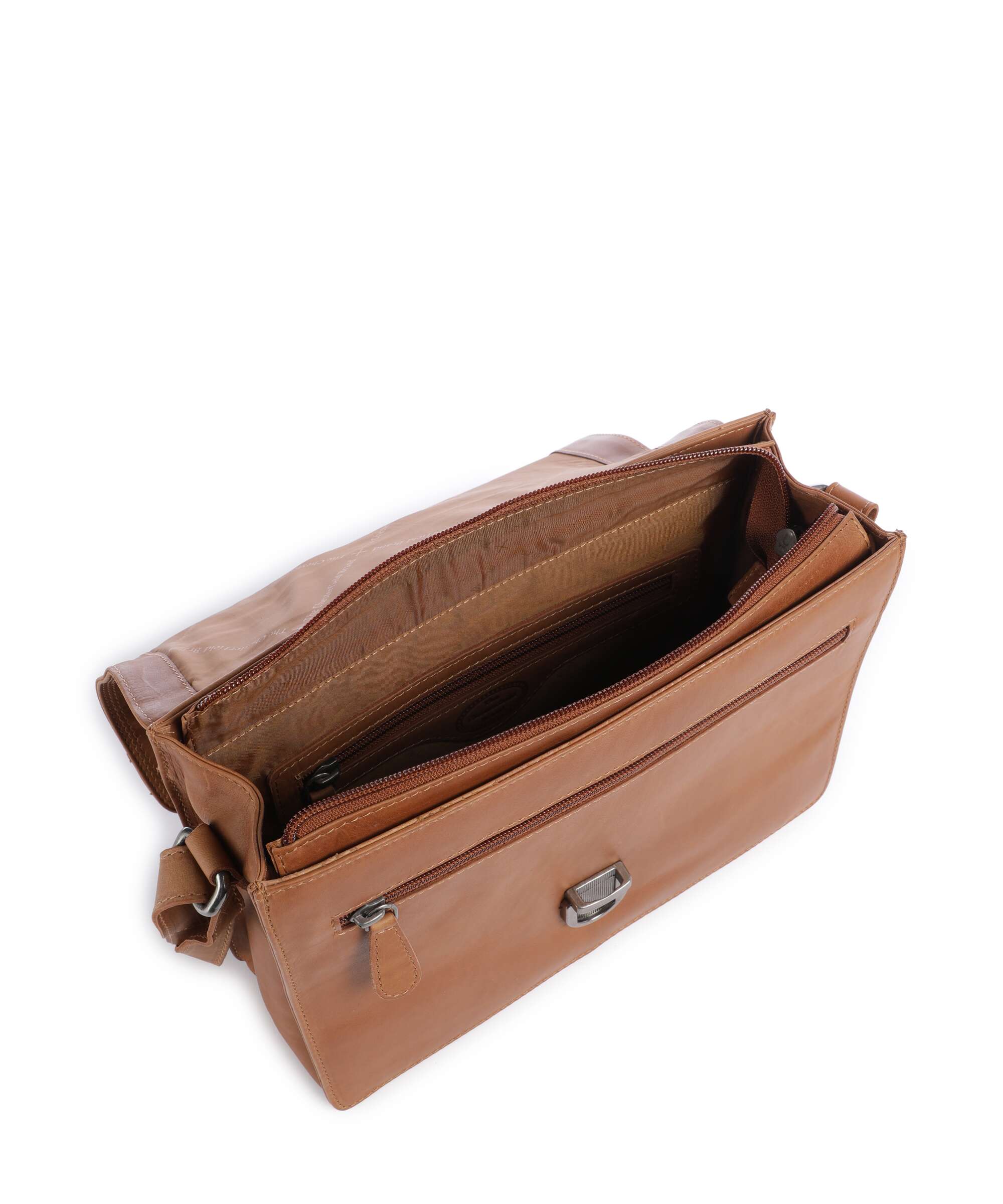 The Chesterfield Brand Wax Pull Up Cow Lunor Sac porté épaule cognac - Image 5