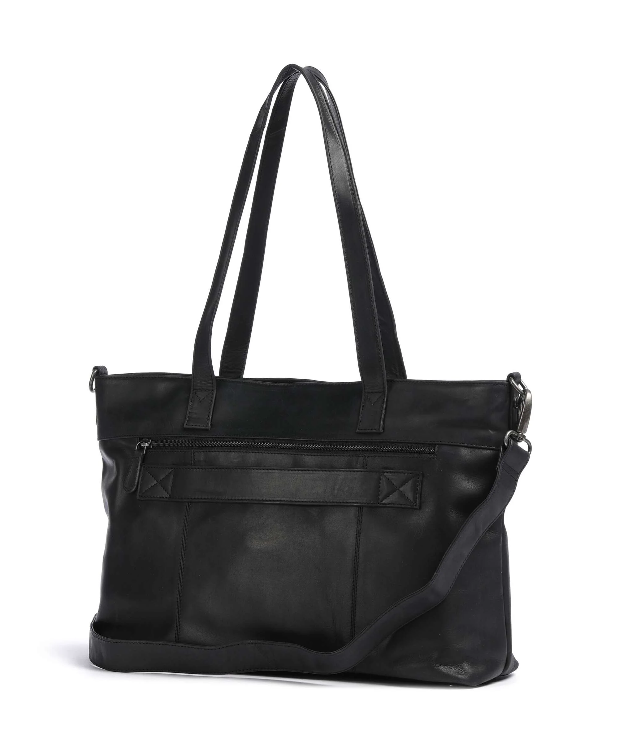 The Chesterfield Brand Wax Pull Up Cow Osira Cabas black - Image 2