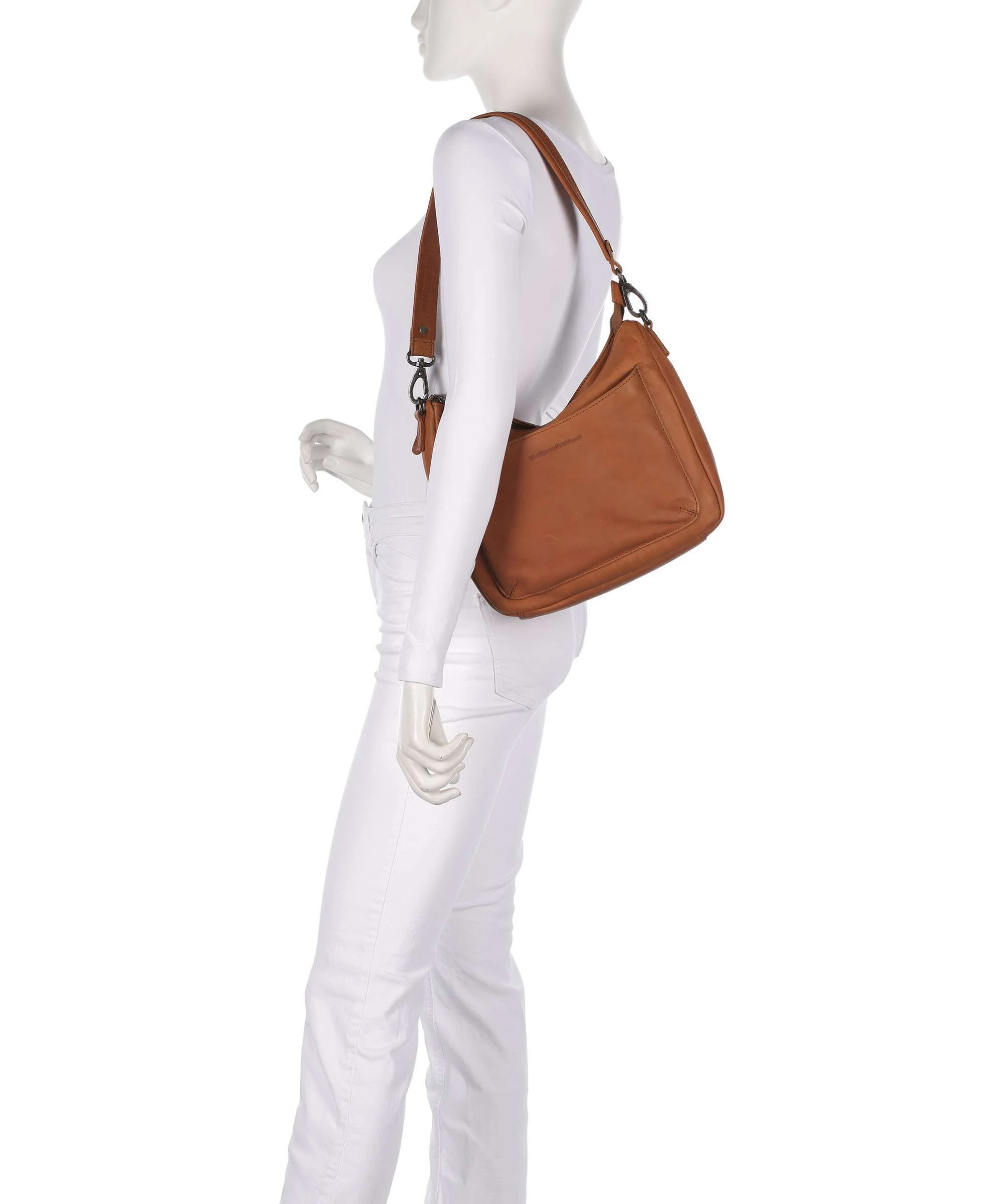 The Chesterfield Brand Wax Pull Up Cow Tivra Sac porté épaule cognac - Image 3