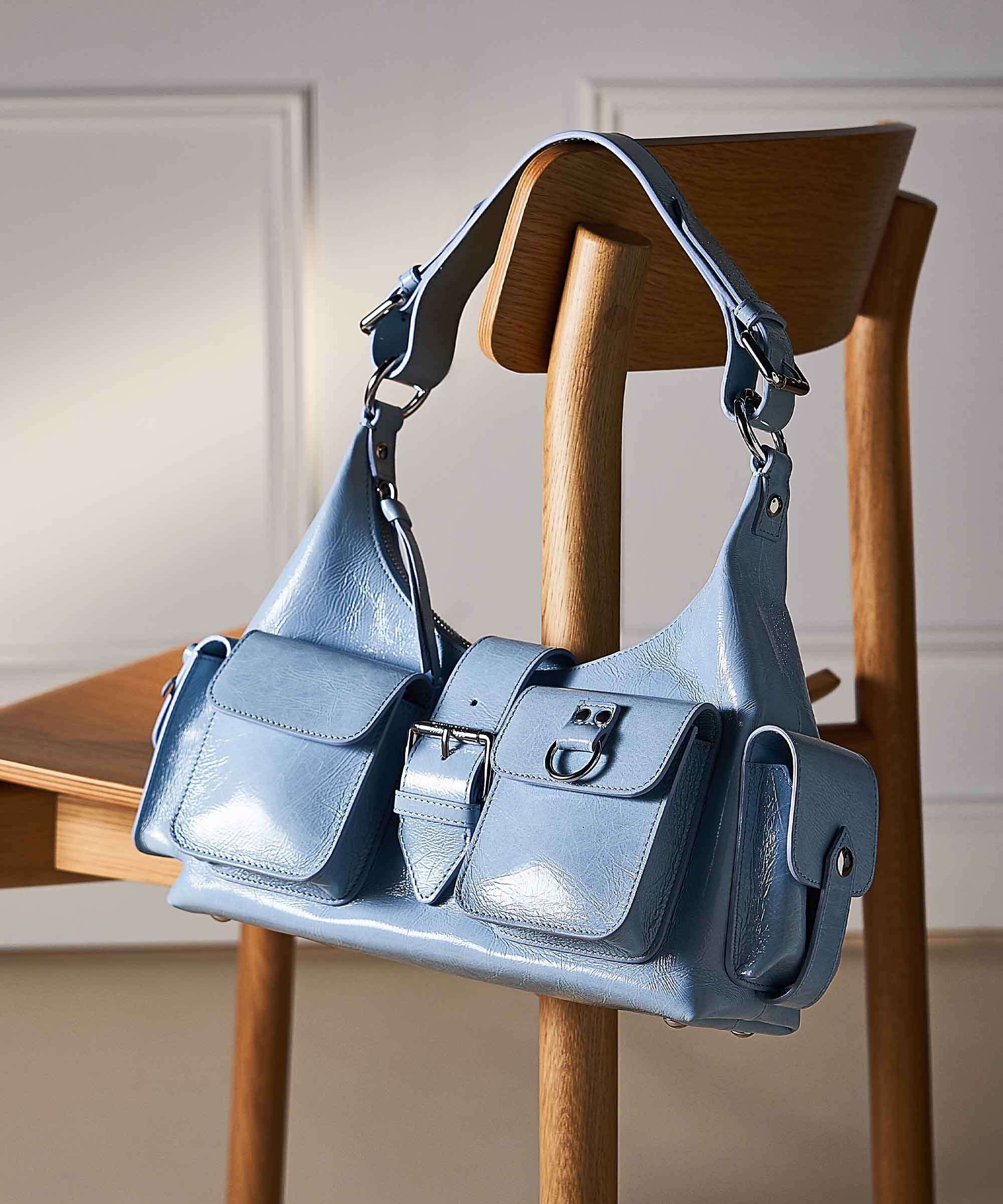 The Kooples Amelia Sac porté épaule light blue - Image 7