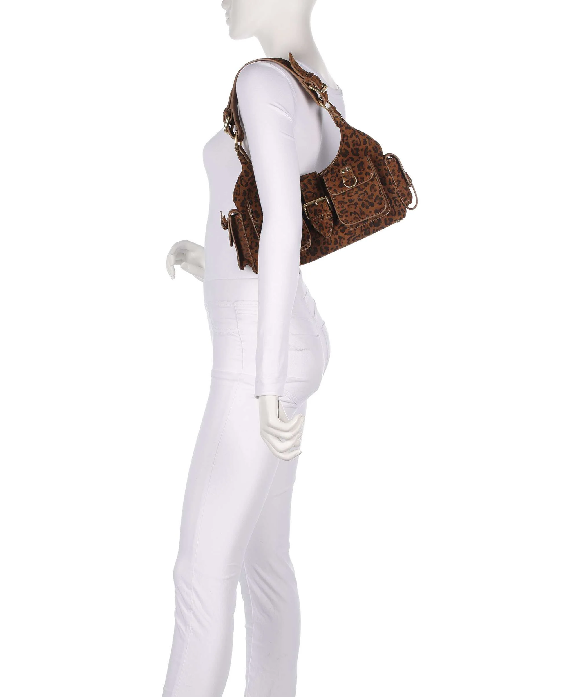 The Kooples Amelia Small Sac porté épaule leopard - Image 3