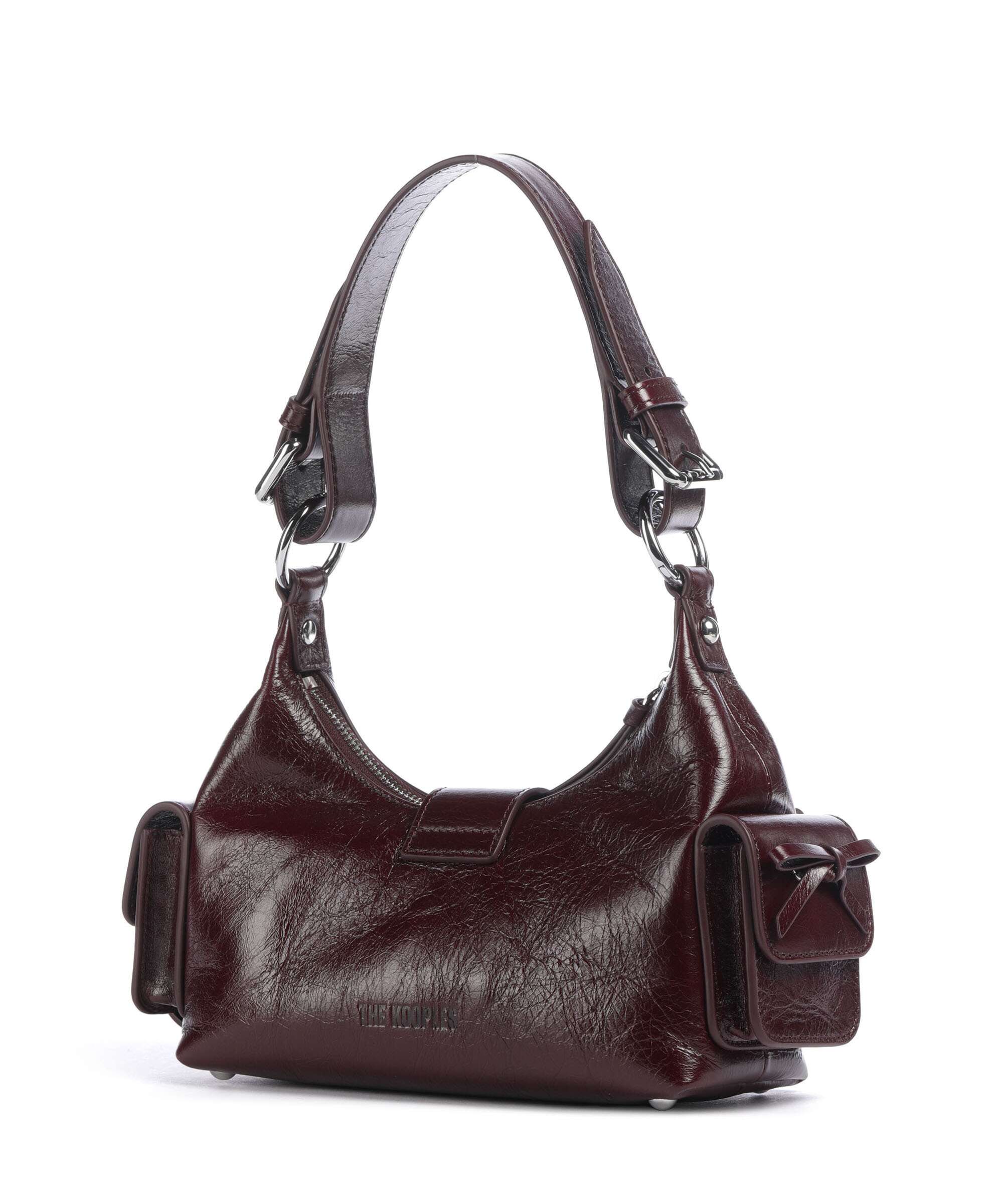 The Kooples Amelia Small Sac porté épaule bordeaux - Image 2