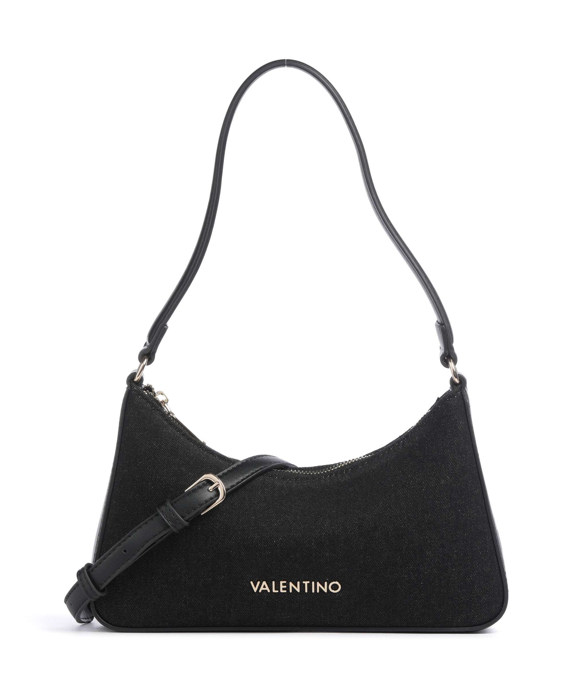 Valentino Bags Kelly Denim Sac porté épaule nero