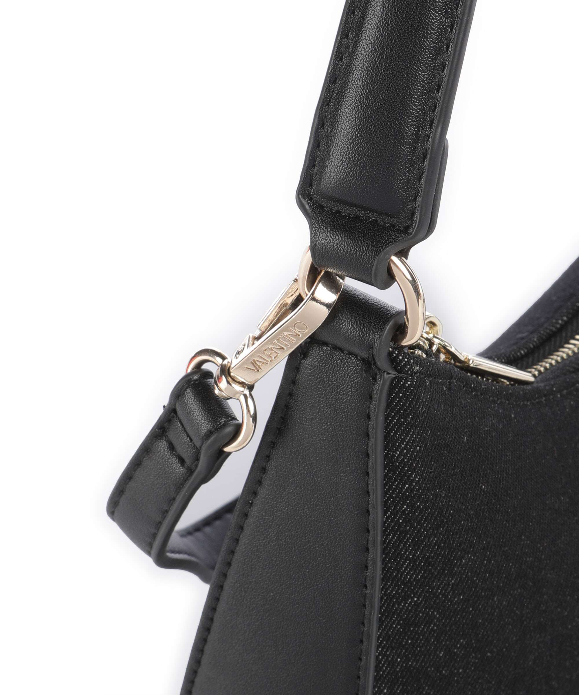 Valentino Bags Kelly Denim Sac porté épaule nero - Image 3