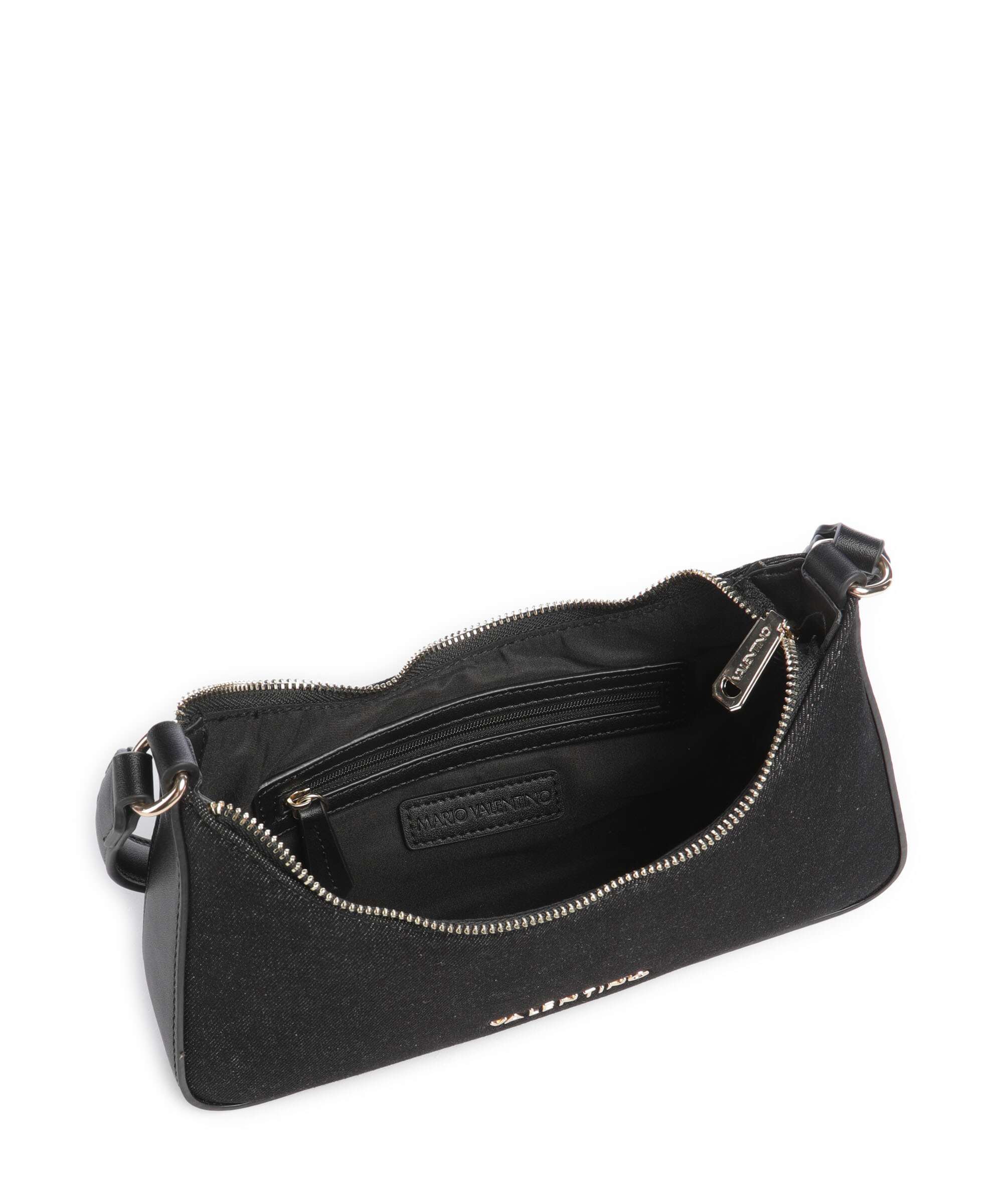 Valentino Bags Kelly Denim Sac porté épaule nero - Image 5