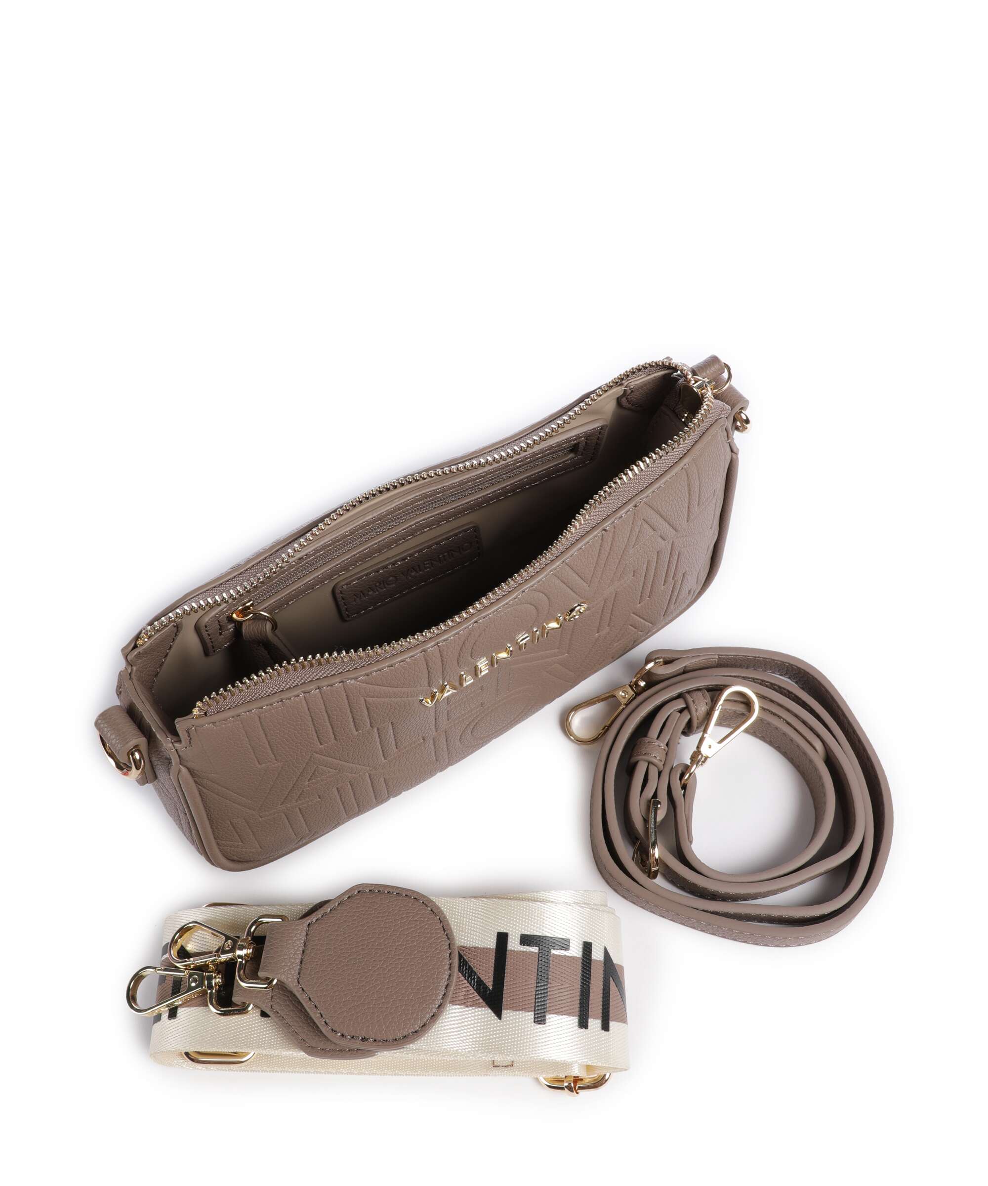 Valentino Bags Pansy Sac bandoulière taupe - Image 4